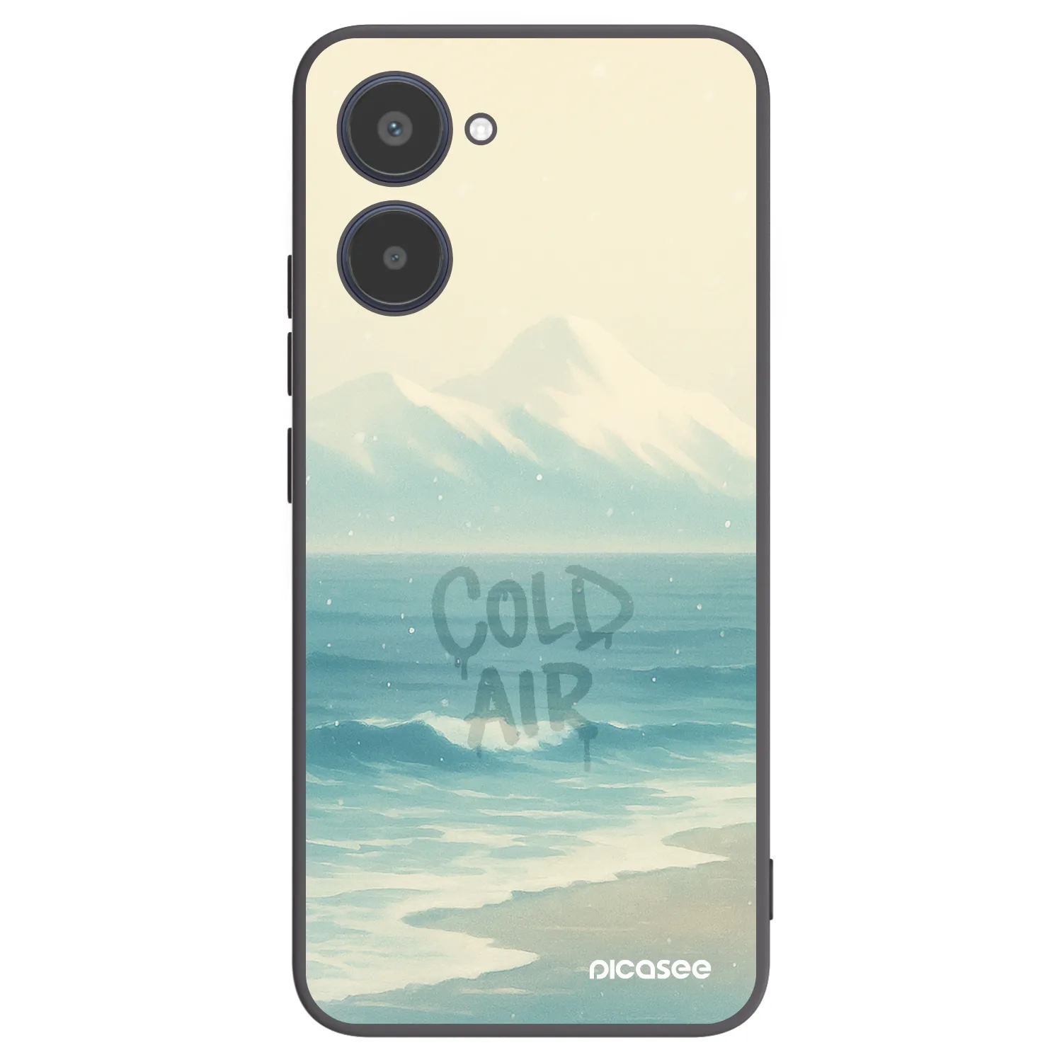 Picasee silikonowe czarne etui na Realme 10 4G - COLD AIR