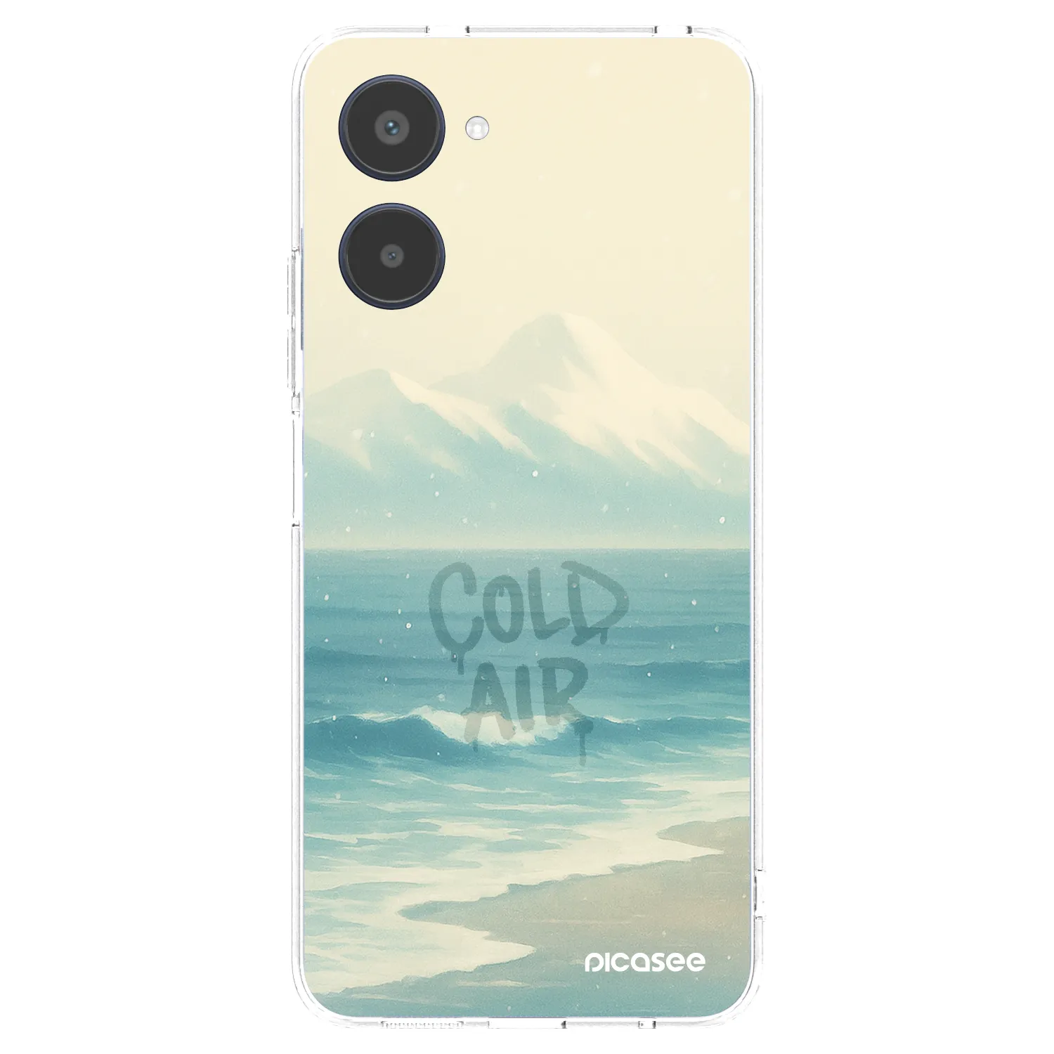 Picasee silikonowe przeźroczyste etui na Realme 10 4G - COLD AIR