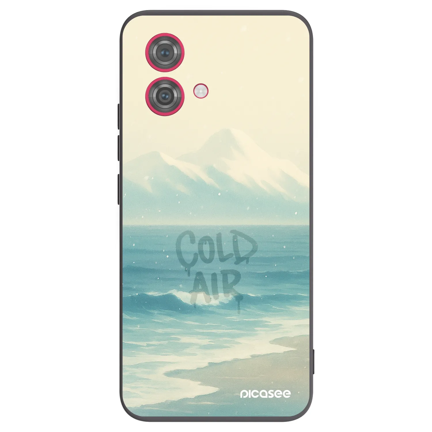 Picasee silikonowe czarne etui na Motorola Moto G84 5G - COLD AIR
