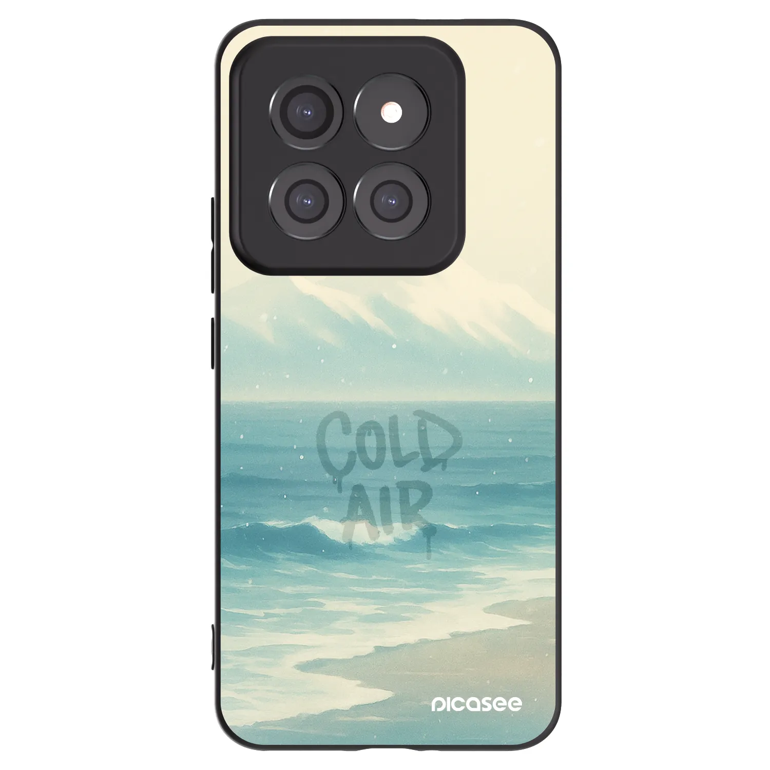 Picasee silikonowe czarne etui na Xiaomi 14 Pro - COLD AIR
