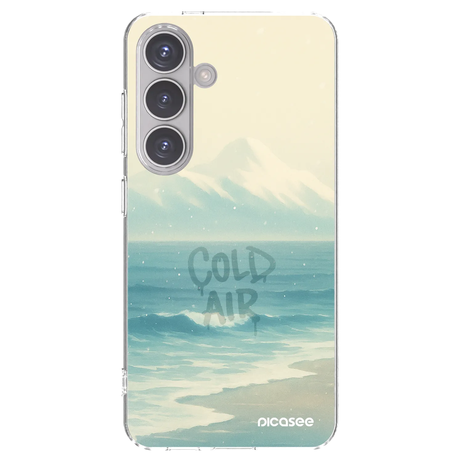 Picasee silikonowe przeźroczyste etui na Samsung Galaxy S24 S921B 5G - COLD AIR