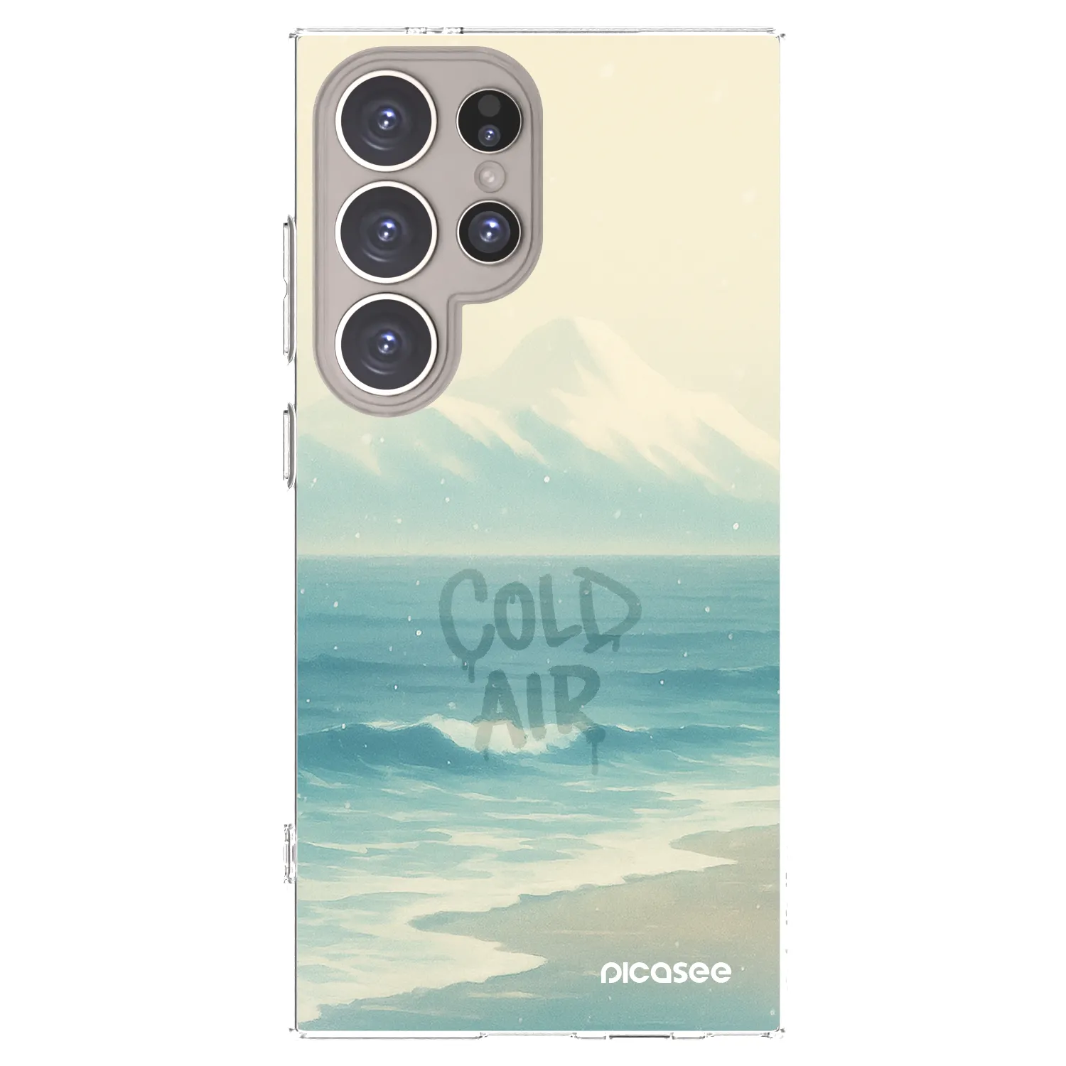 Picasee silikonowe przeźroczyste etui na Samsung Galaxy S24 Ultra S928B 5G - COLD AIR