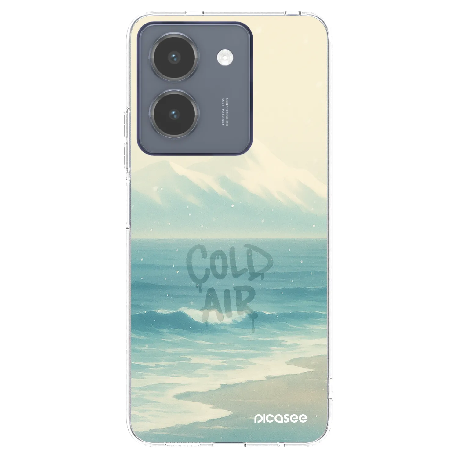 Picasee silikonowe przeźroczyste etui na Vivo Y36 4G - COLD AIR