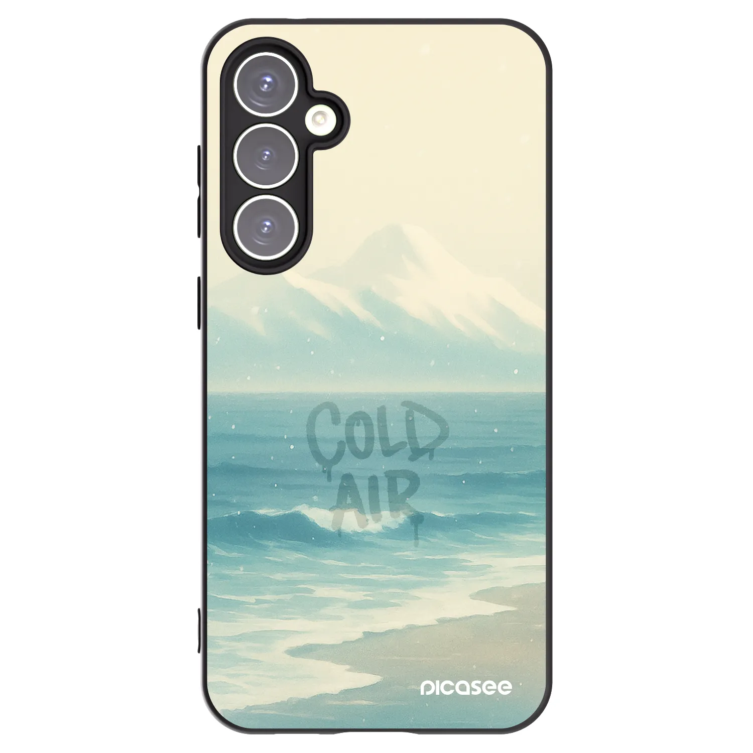 Picasee silikonowe czarne etui na Samsung Galaxy S23 FE S711B - COLD AIR