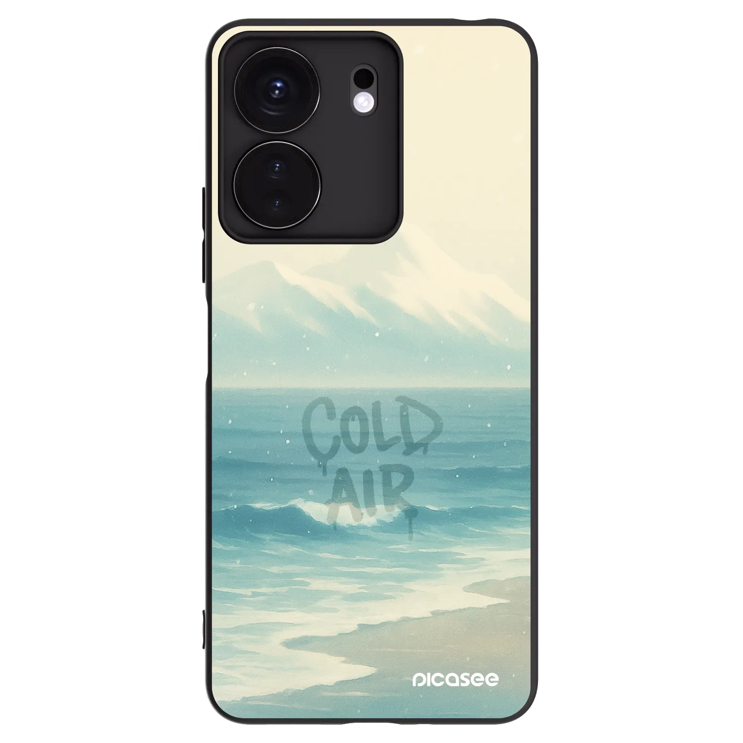 Picasee silikonowe czarne etui na Xiaomi Redmi 13C 4G - COLD AIR