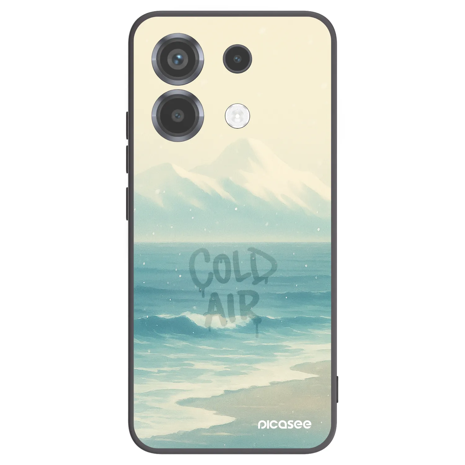 Picasee silikonowe czarne etui na Xiaomi Poco X6 - COLD AIR