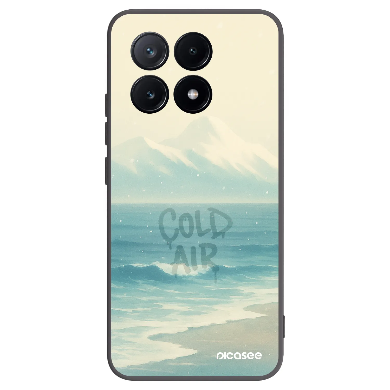 Picasee silikonowe czarne etui na Xiaomi Poco X6 Pro - COLD AIR