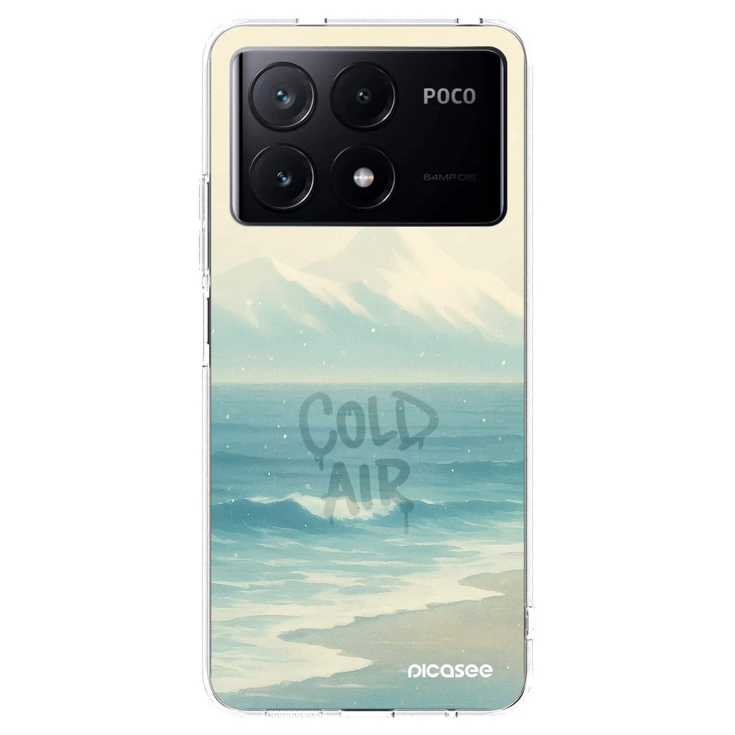 Picasee silikonowe przeźroczyste etui na Xiaomi Poco X6 Pro - COLD AIR