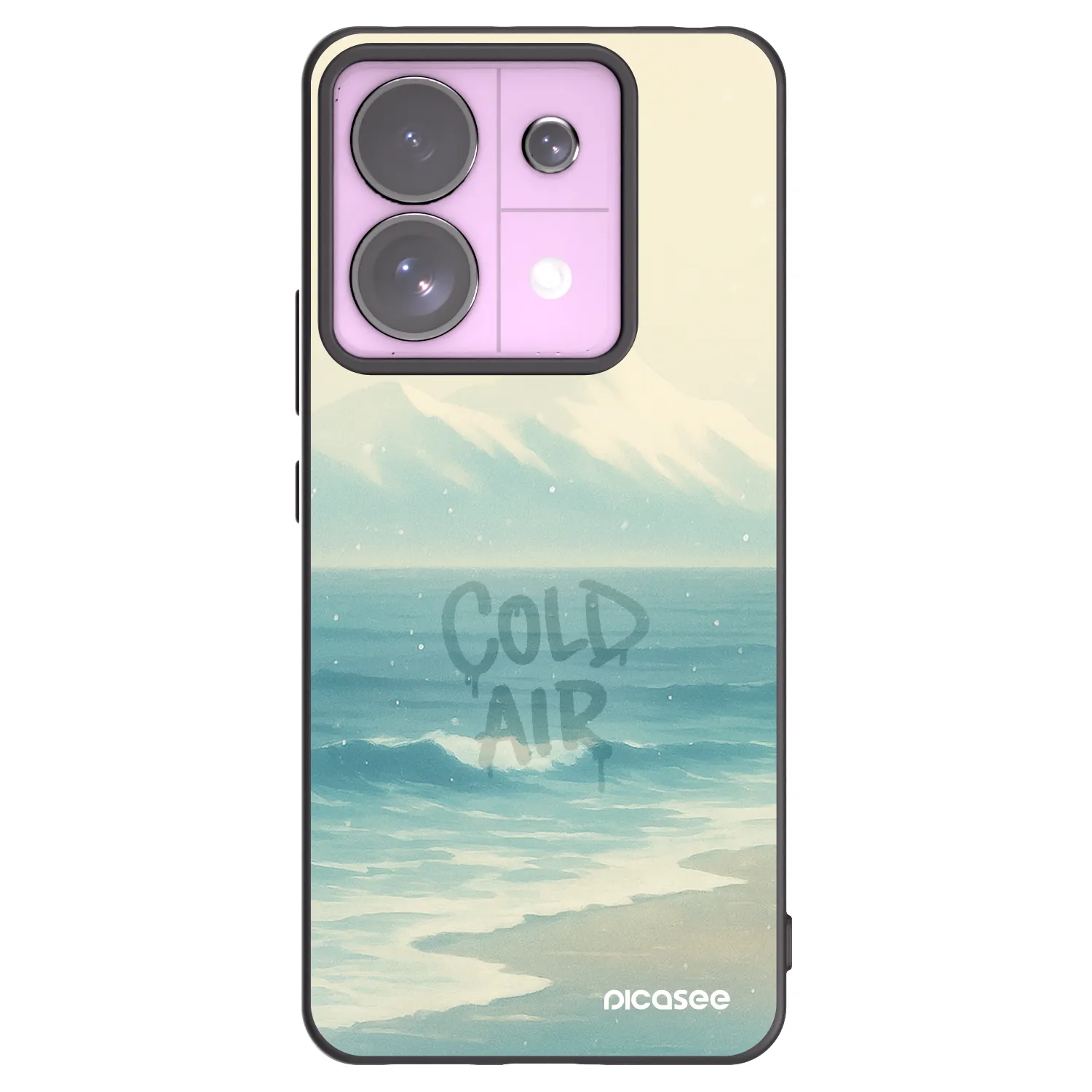 Picasee silikonowe czarne etui na Xiaomi Redmi Note 13 Pro 5G - COLD AIR