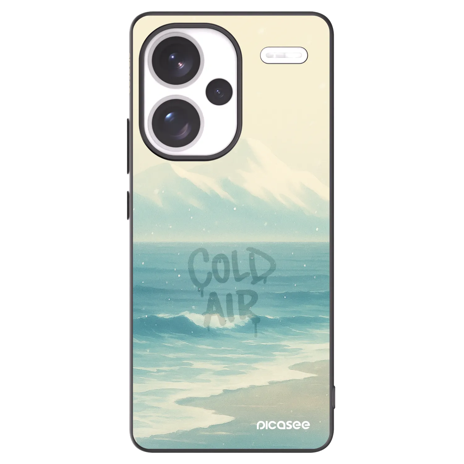 Picasee silikonowe czarne etui na Xiaomi Redmi Note 13 Pro+ 5G - COLD AIR
