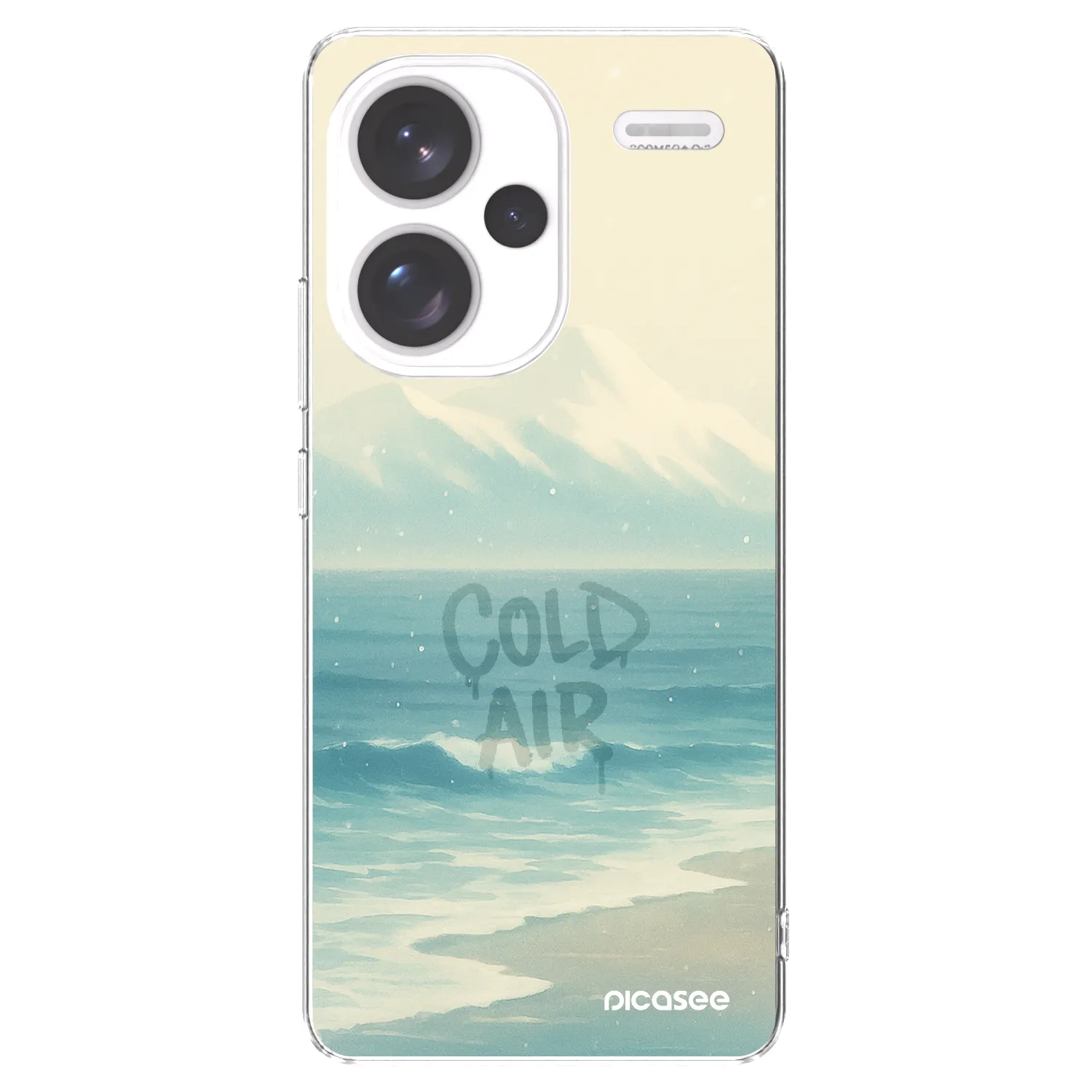 Picasee silikonowe przeźroczyste etui na Xiaomi Redmi Note 13 Pro+ 5G - COLD AIR
