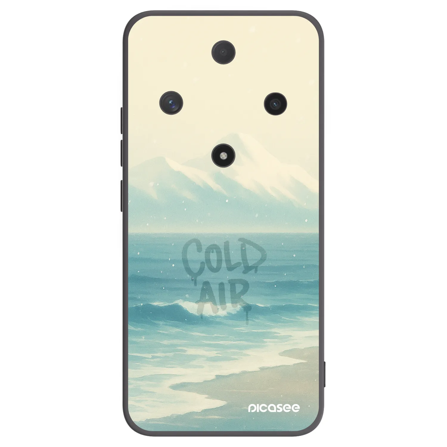 Picasee silikonowe czarne etui na Honor Magic6 Lite 5G - COLD AIR