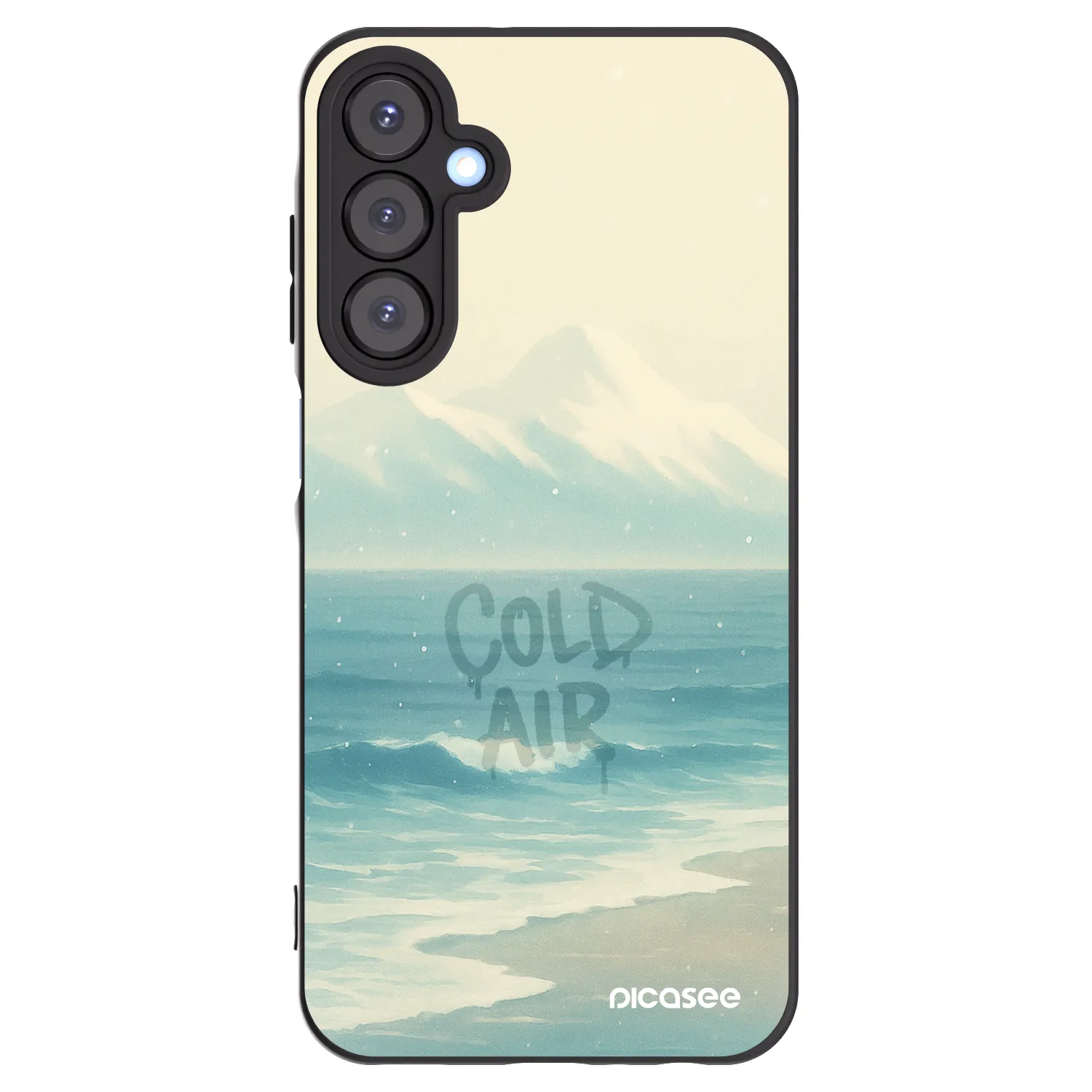 Picasee silikonowe czarne etui na Samsung Galaxy A25 A256B 5G - COLD AIR