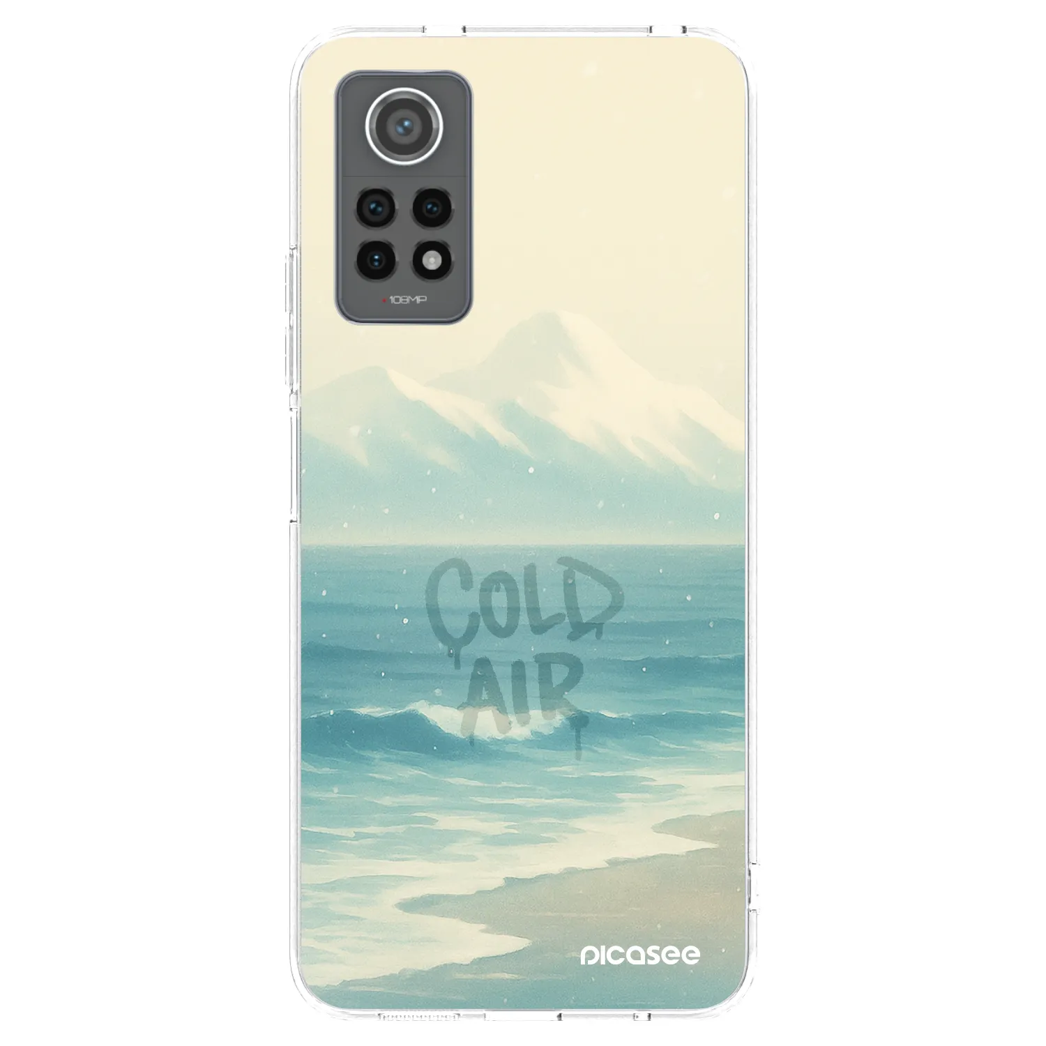 Picasee silikonowe przeźroczyste etui na Xiaomi Redmi Note 12 Pro 4G - COLD AIR