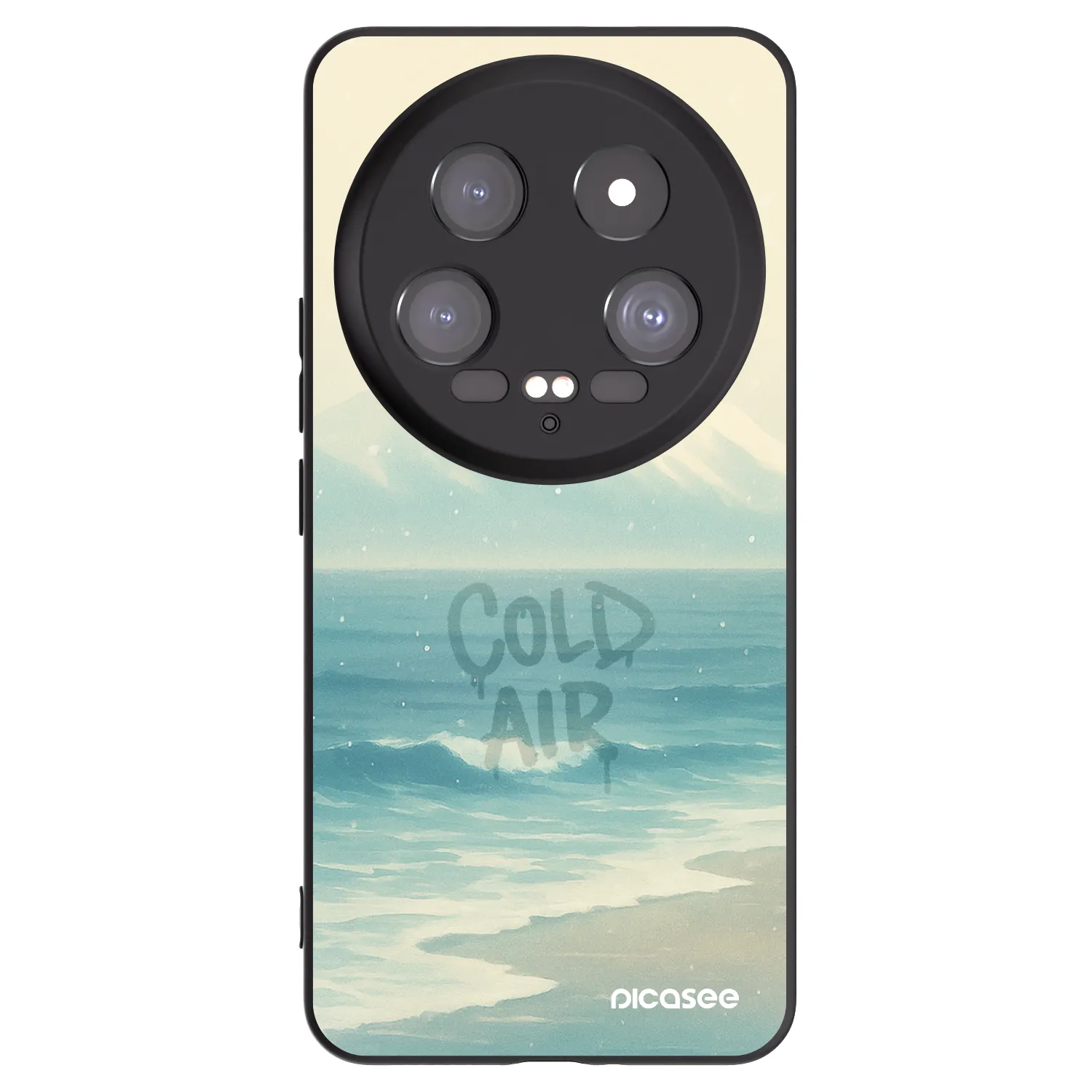 Picasee silikonowe czarne etui na Xiaomi 14 Ultra - COLD AIR