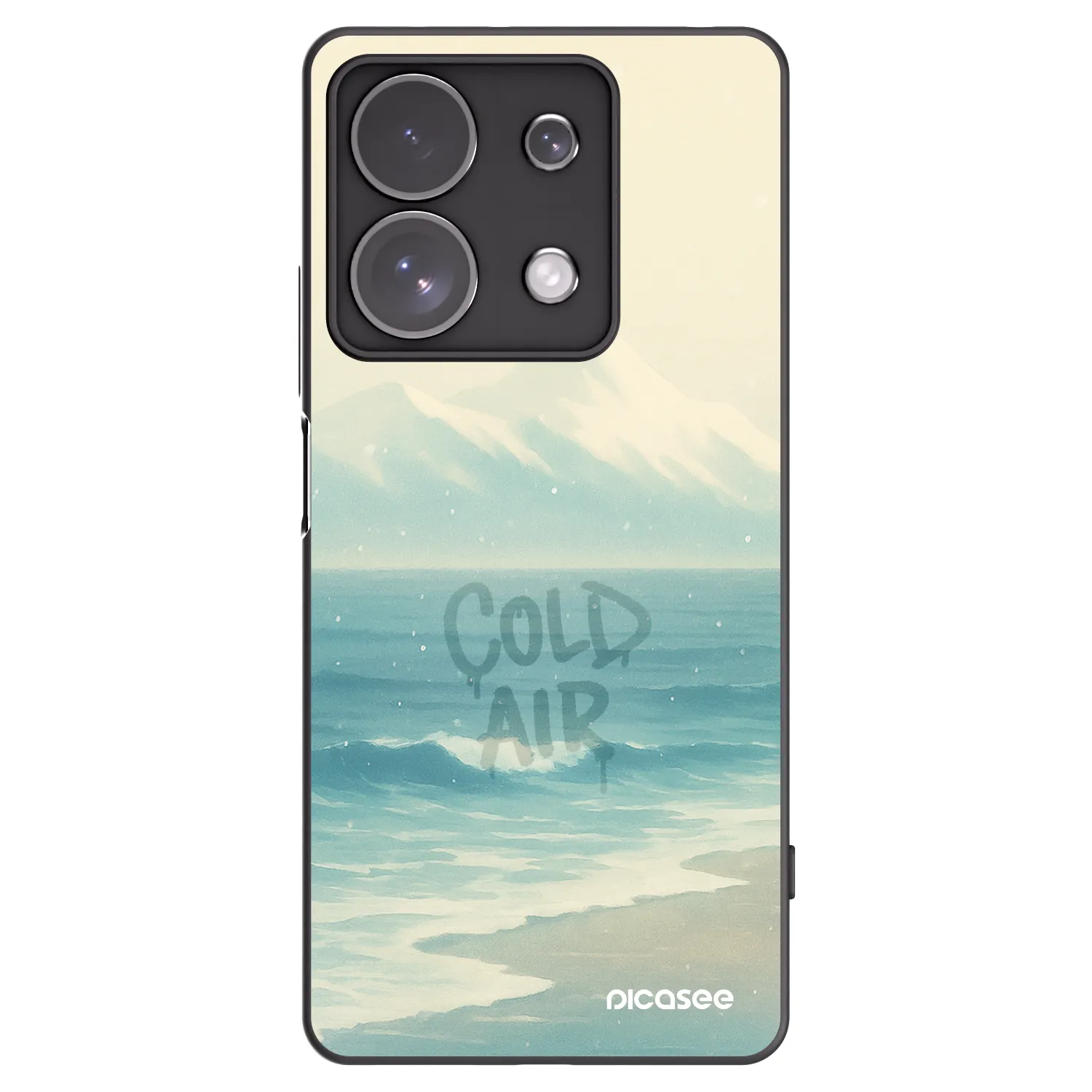 Picasee silikonowe czarne etui na Xiaomi Redmi Note 13 Pro 4G - COLD AIR
