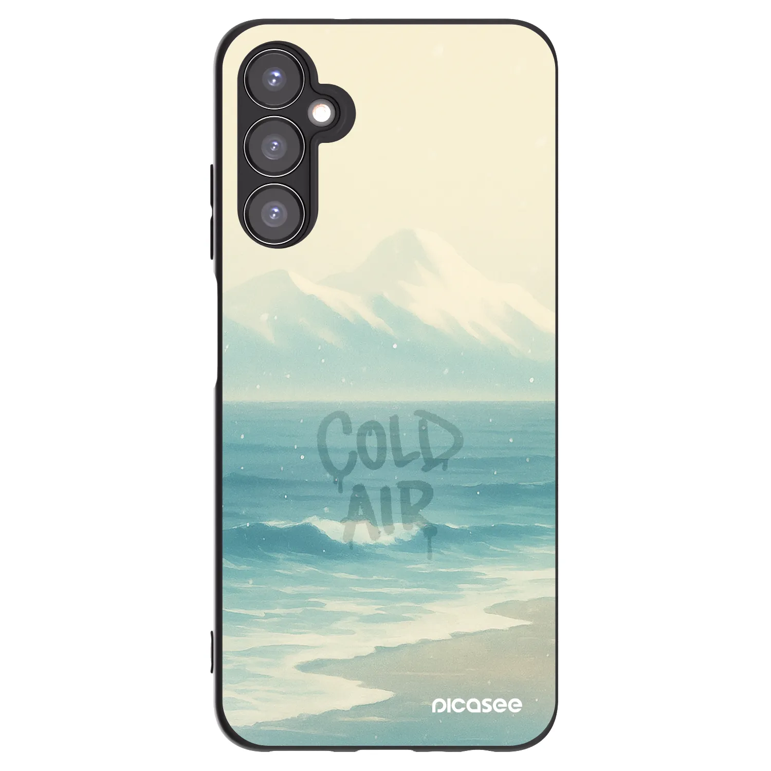 Picasee silikonowe czarne etui na Samsung Galaxy A05s A057G - COLD AIR