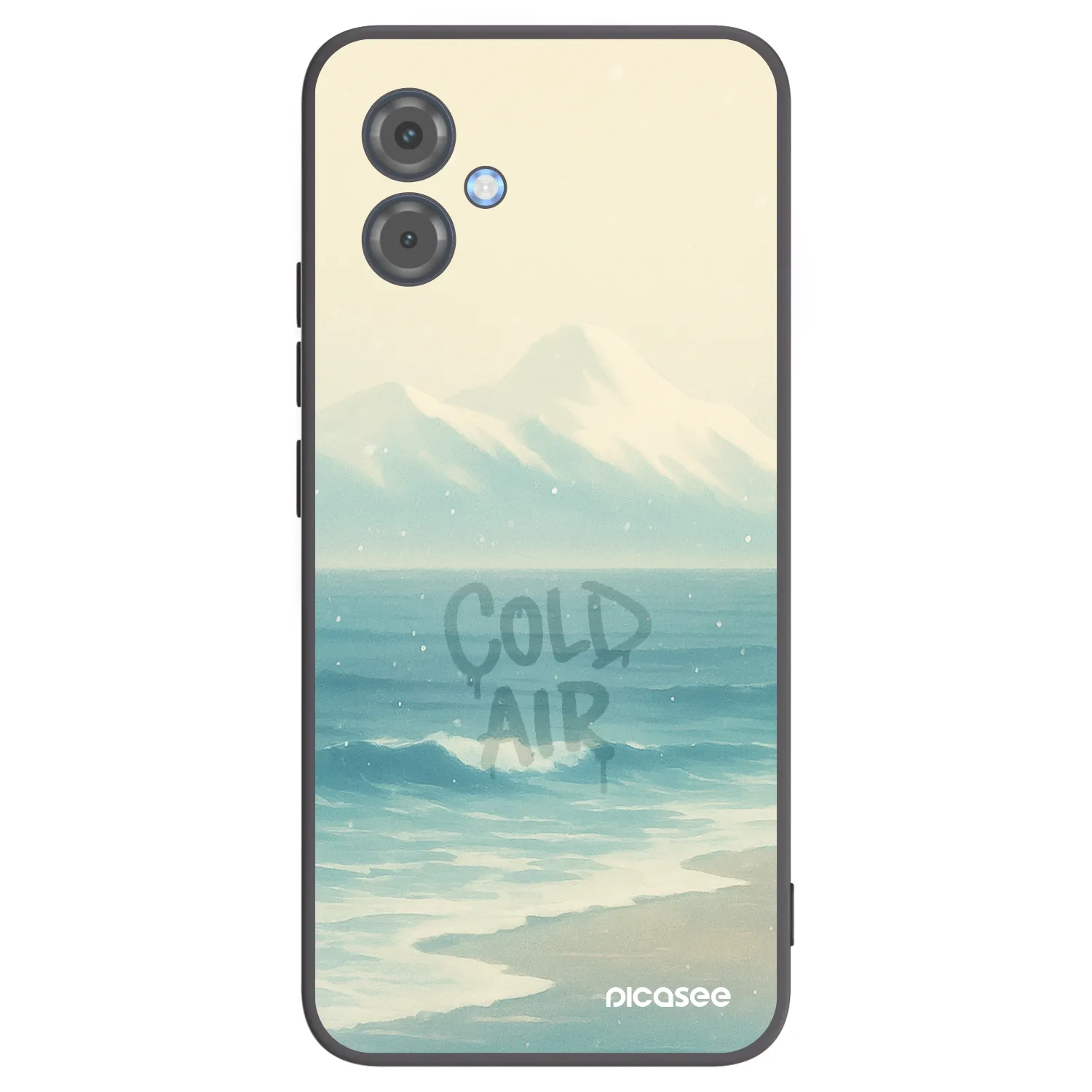 Picasee silikonowe czarne etui na Motorola Moto G14 - COLD AIR