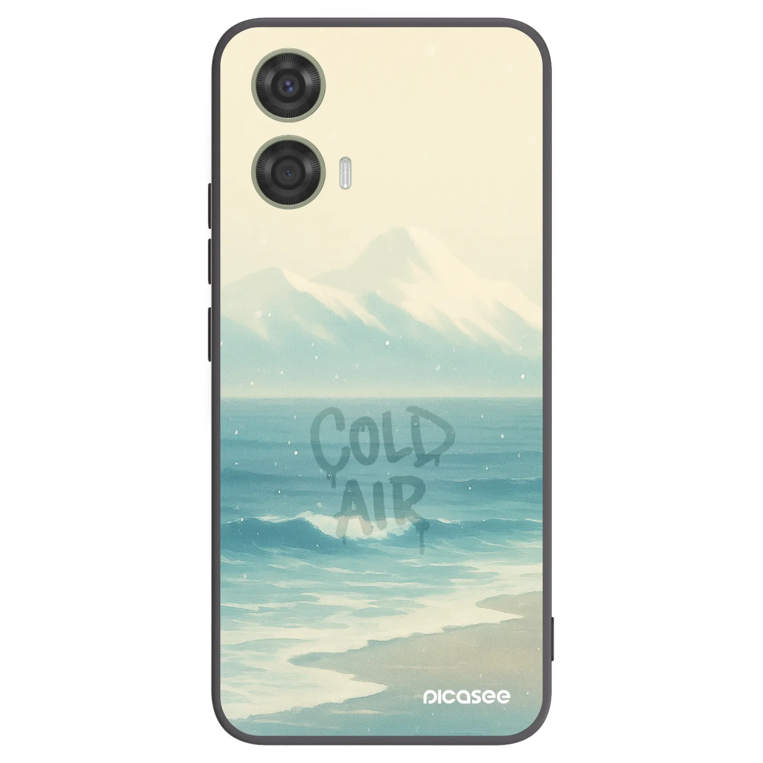 Picasee silikonowe czarne etui na Motorola Moto G24 - COLD AIR