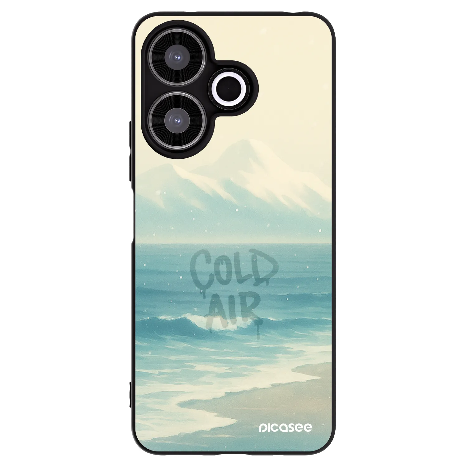 Picasee silikonowe czarne etui na Xiaomi Redmi 13 4G - COLD AIR