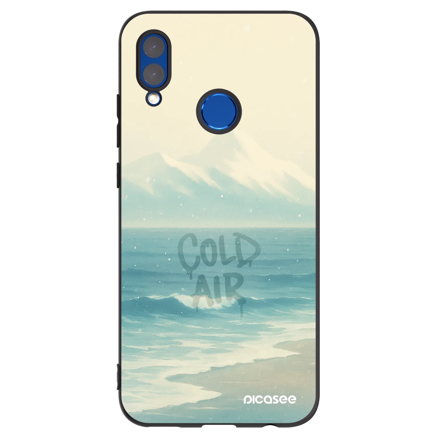 Picasee silikonowe czarne etui na Huawei P Smart 2019 - COLD AIR