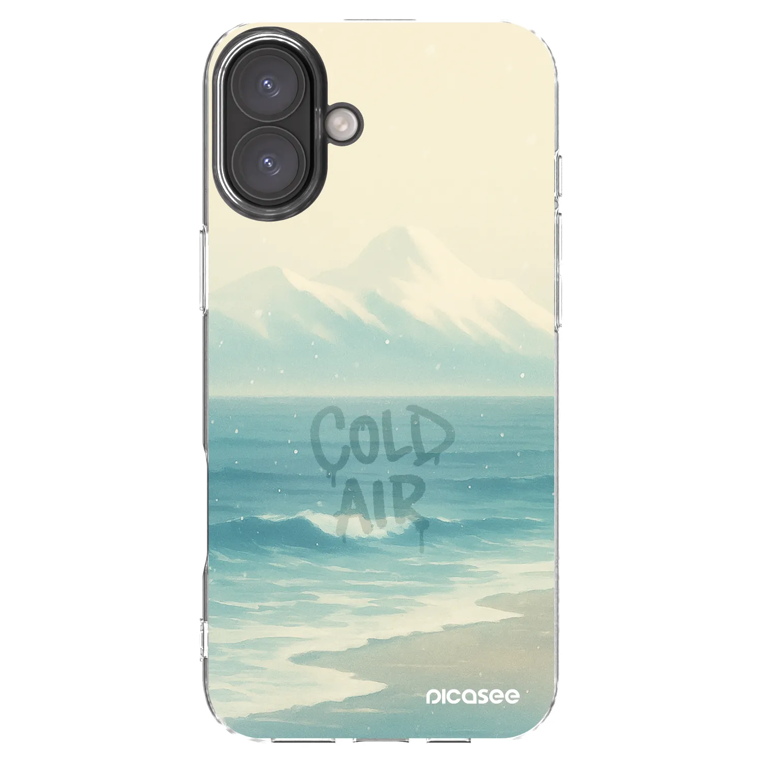 Picasee silikonowe przeźroczyste etui na Apple iPhone 16 Plus - COLD AIR