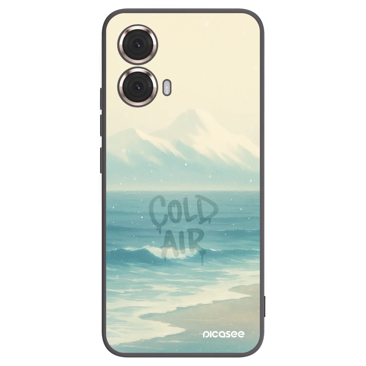 Picasee silikonowe czarne etui na Motorola Moto G85 - COLD AIR