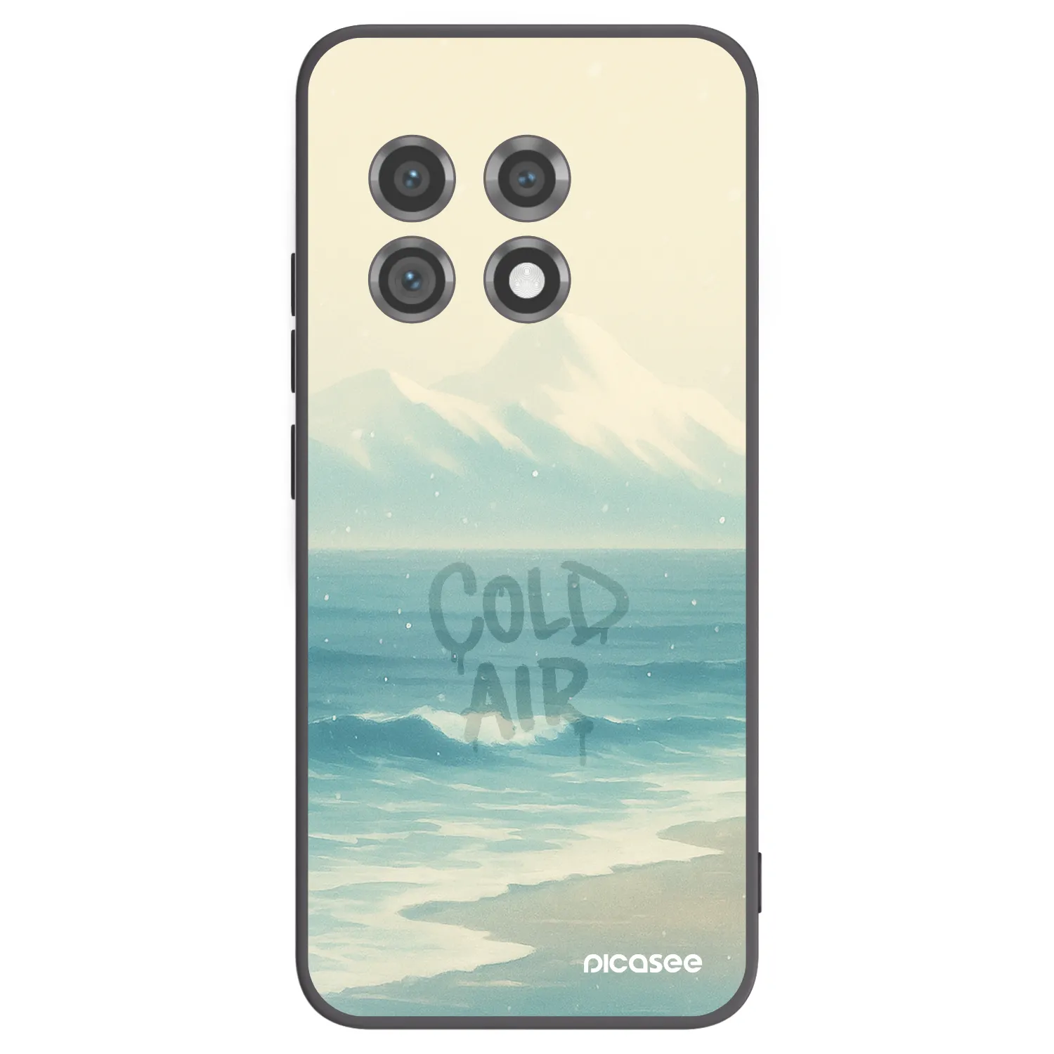 Picasee silikonowe czarne etui na OnePlus 11 5G - COLD AIR