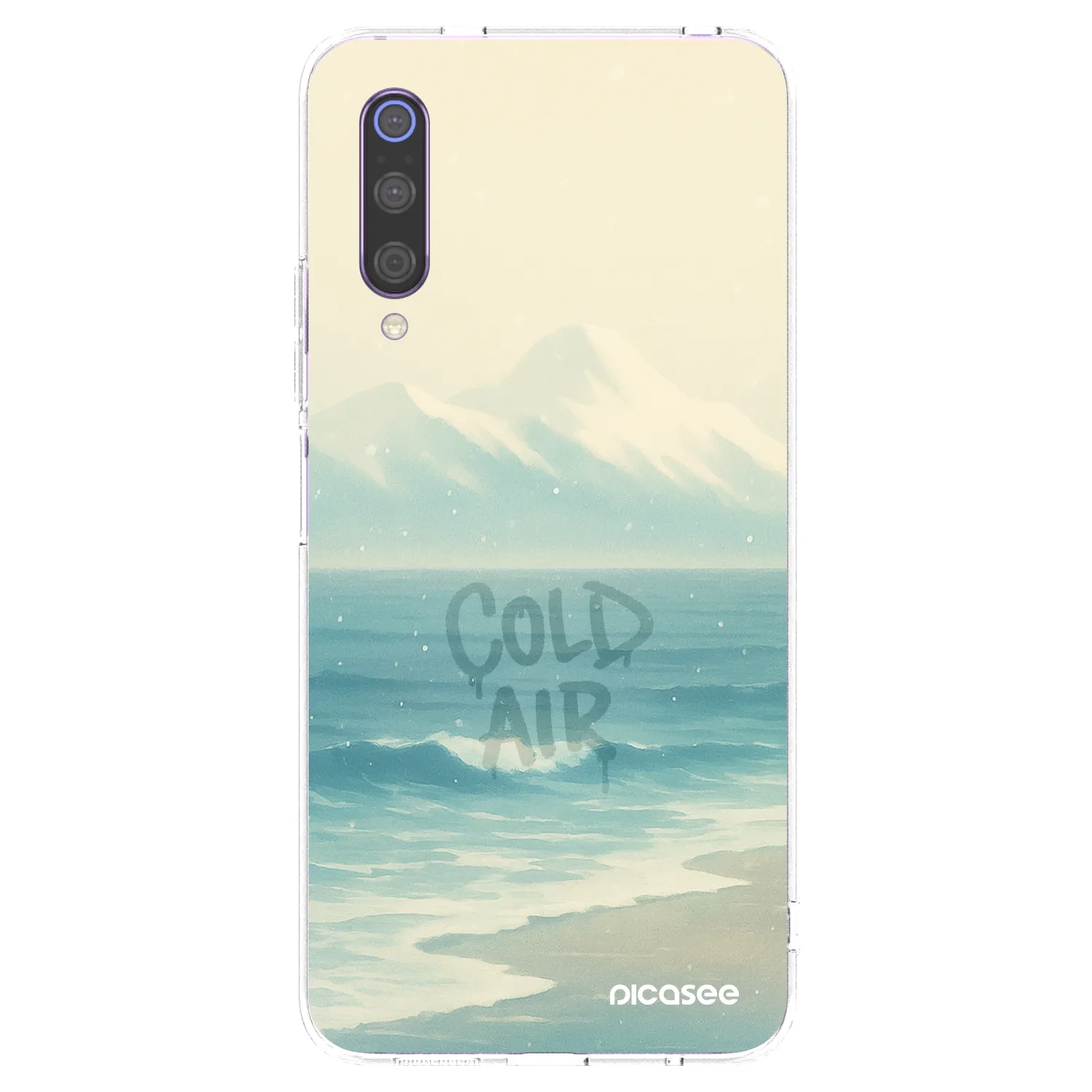 Picasee silikonowe przeźroczyste etui na Xiaomi Mi 9 - COLD AIR