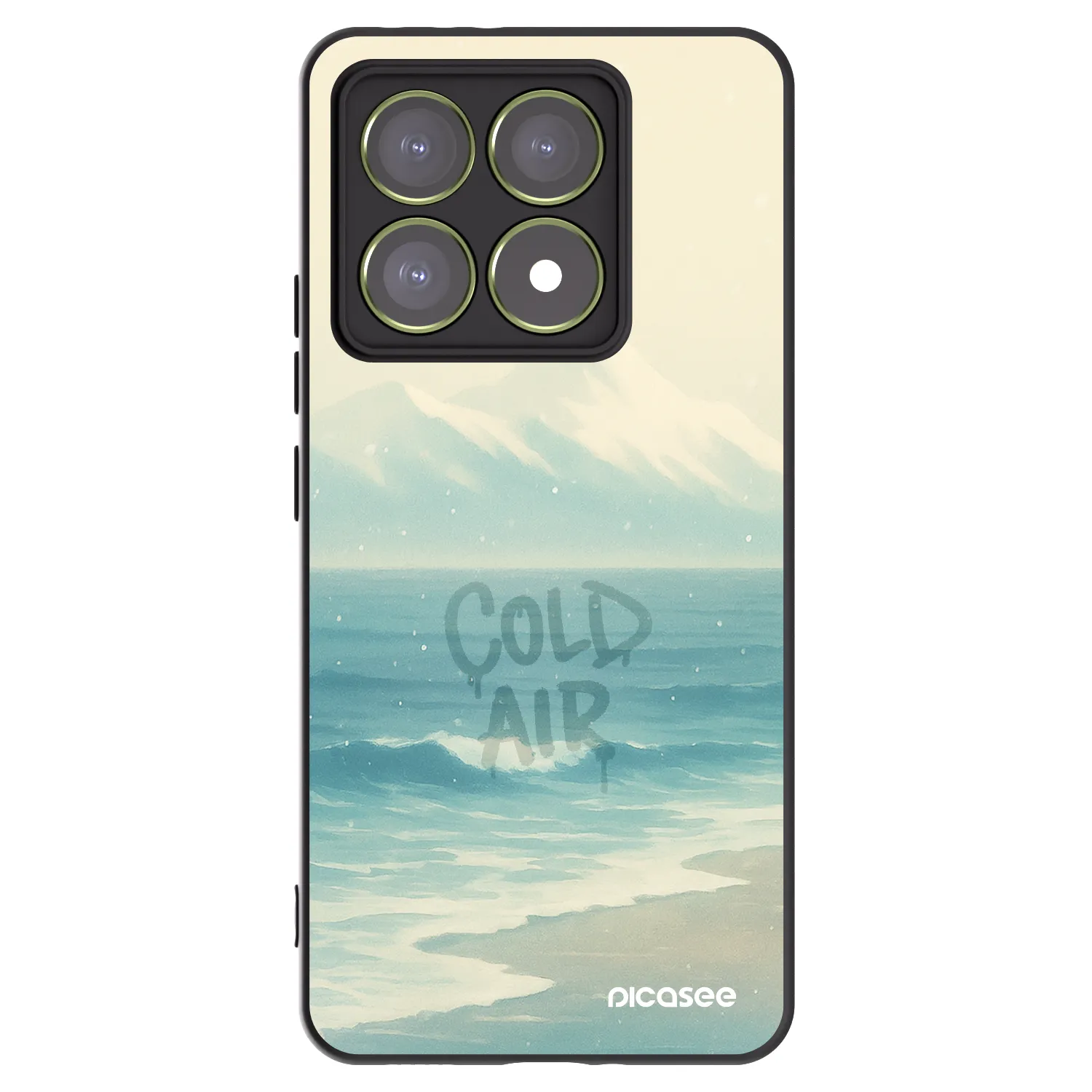 Picasee silikonowe czarne etui na Xiaomi 14T - COLD AIR