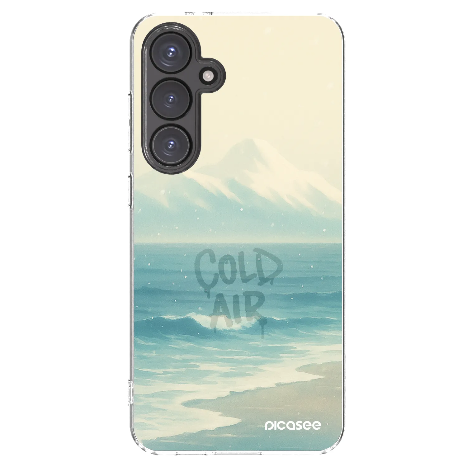 Picasee silikonowe przeźroczyste etui na Samsung Galaxy S24 FE S721B - COLD AIR