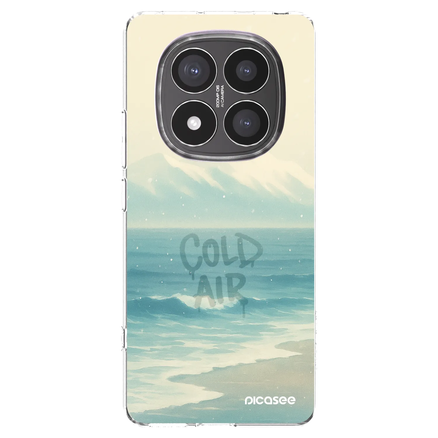 Picasee silikonowe przeźroczyste etui na Xiaomi Redmi Note 14 Pro+ 5G - COLD AIR