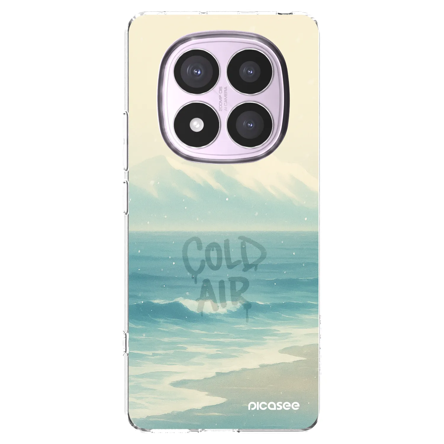 Picasee silikonowe przeźroczyste etui na Xiaomi Redmi Note 14 Pro 5G - COLD AIR