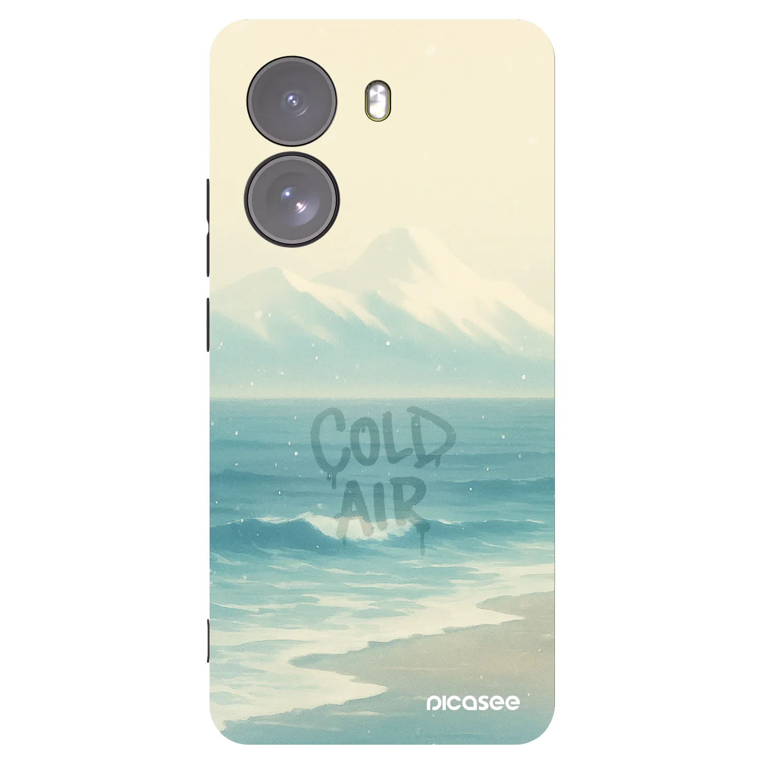 Picasee silikonowe czarne etui na Xiaomi Poco X7 - COLD AIR