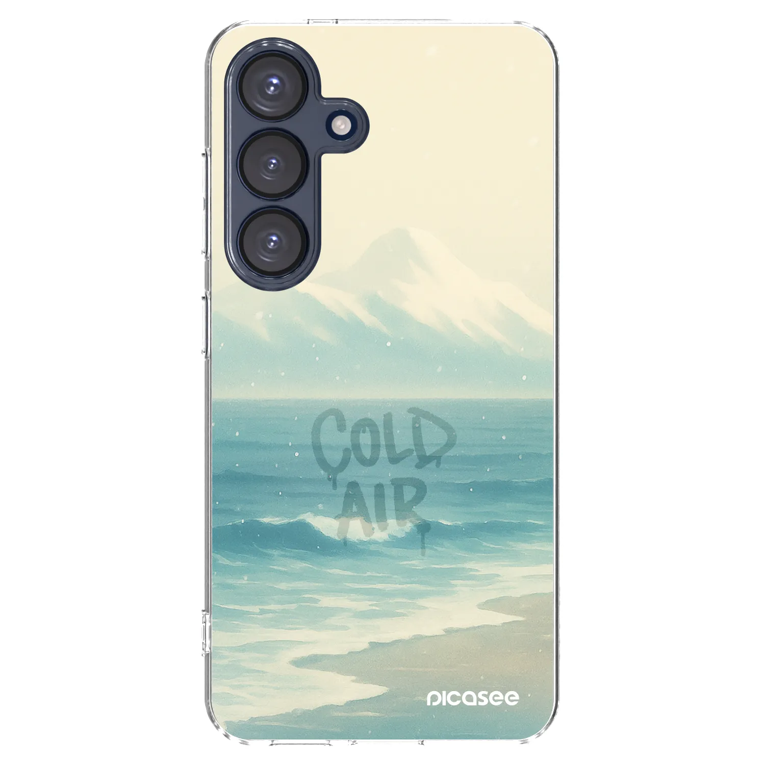 Picasee silikonowe przeźroczyste etui na Samsung Galaxy S25 5G - COLD AIR