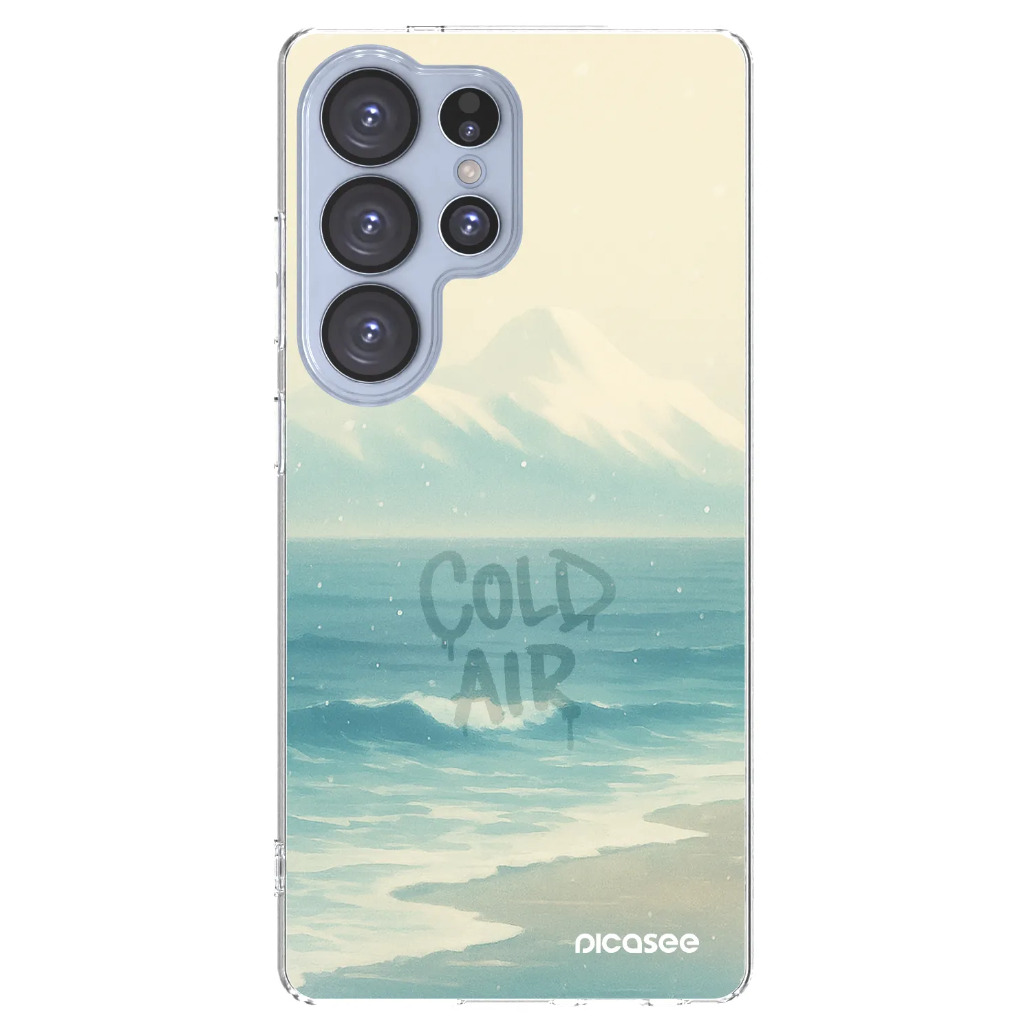 Picasee silikonowe przeźroczyste etui na Samsung Galaxy S25 Ultra 5G - COLD AIR
