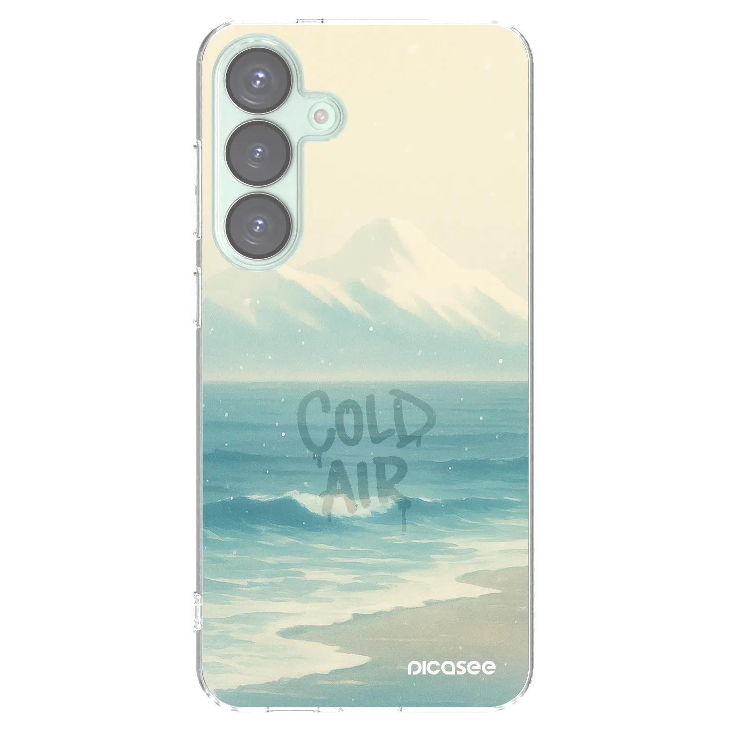 Picasee silikonowe przeźroczyste etui na Samsung Galaxy S25+ 5G - COLD AIR