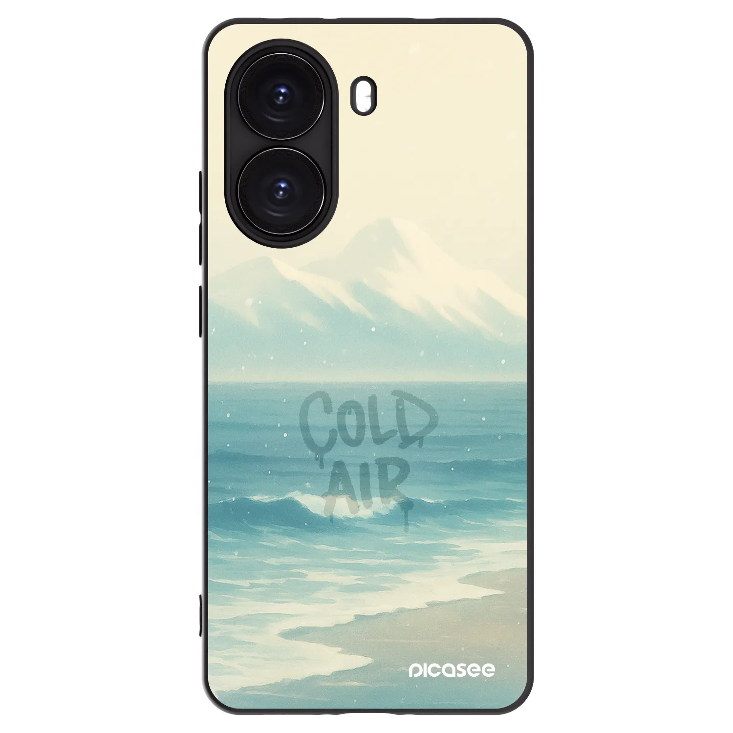 Picasee silikonowe czarne etui na Xiaomi Poco X7 Pro 5G - COLD AIR