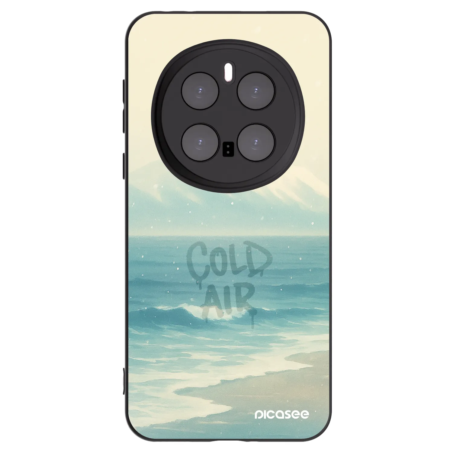 Picasee silikonowe czarne etui na Honor Magic7 Pro 5G - COLD AIR