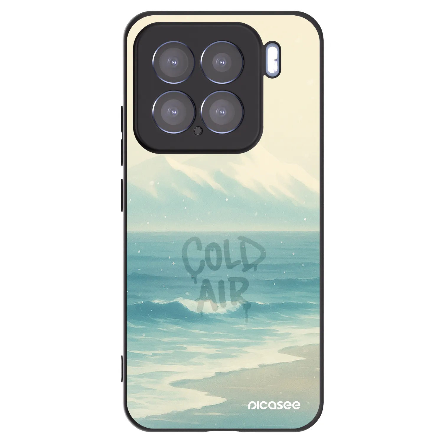 Picasee silikonowe czarne etui na Xiaomi 15 - COLD AIR