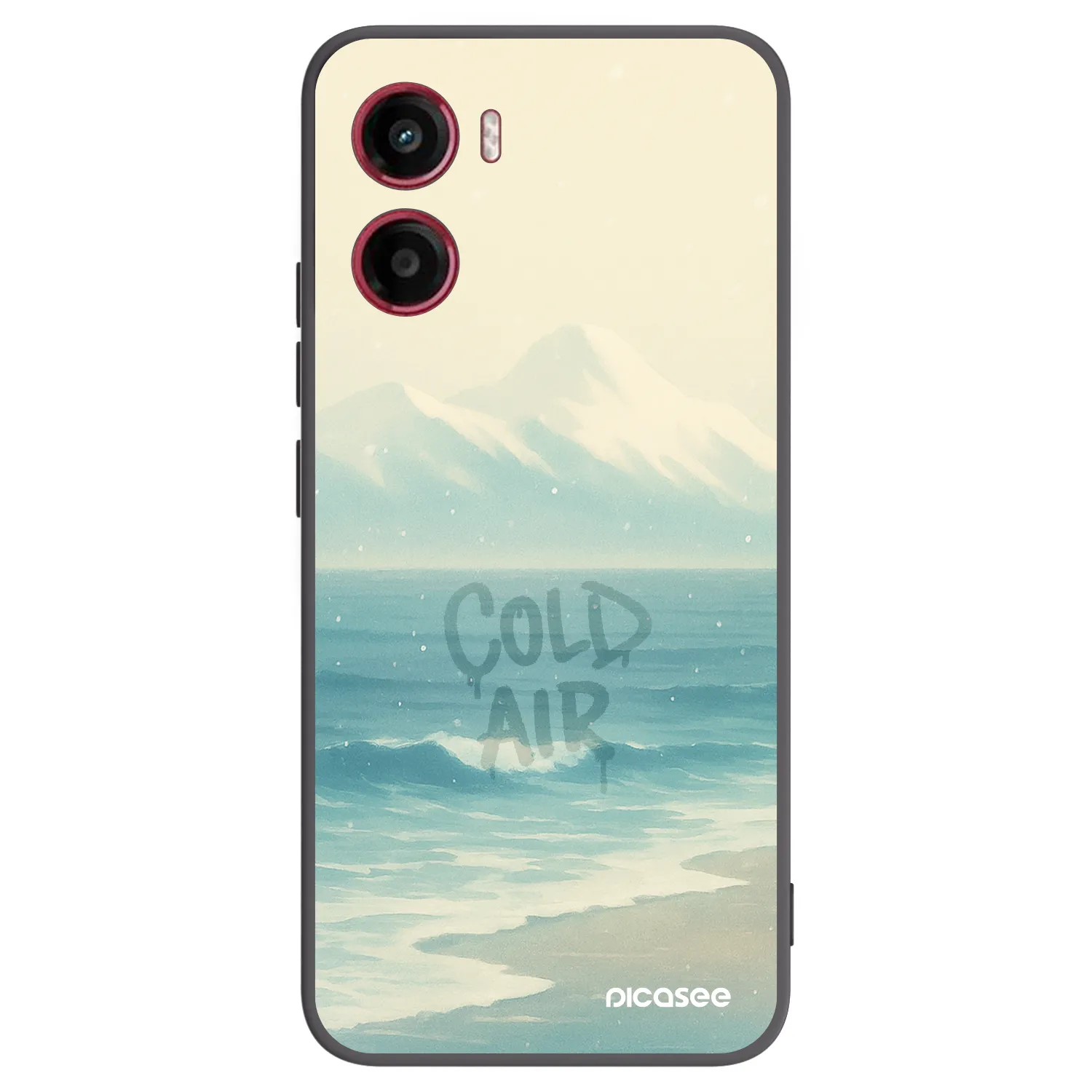 Picasee silikonowe czarne etui na Motorola Moto G05 - COLD AIR