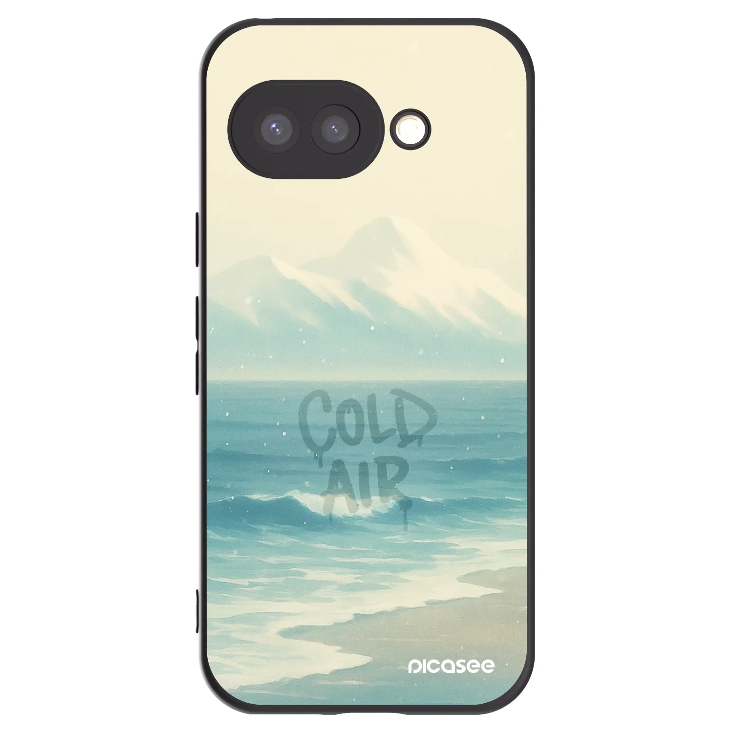 Picasee silikonowe czarne etui na Google Pixel 9a - COLD AIR