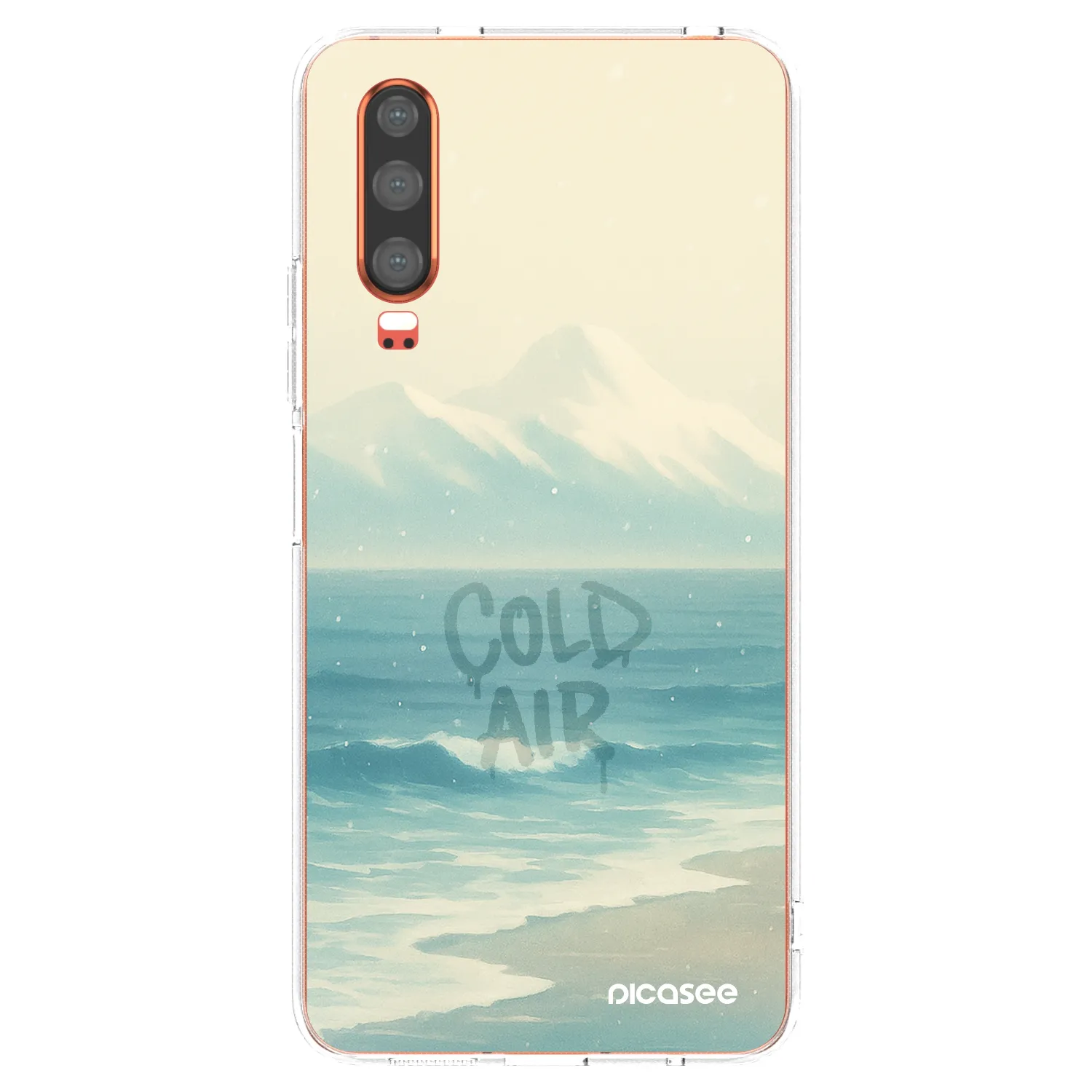 Picasee silikonowe przeźroczyste etui na Huawei P30 - COLD AIR