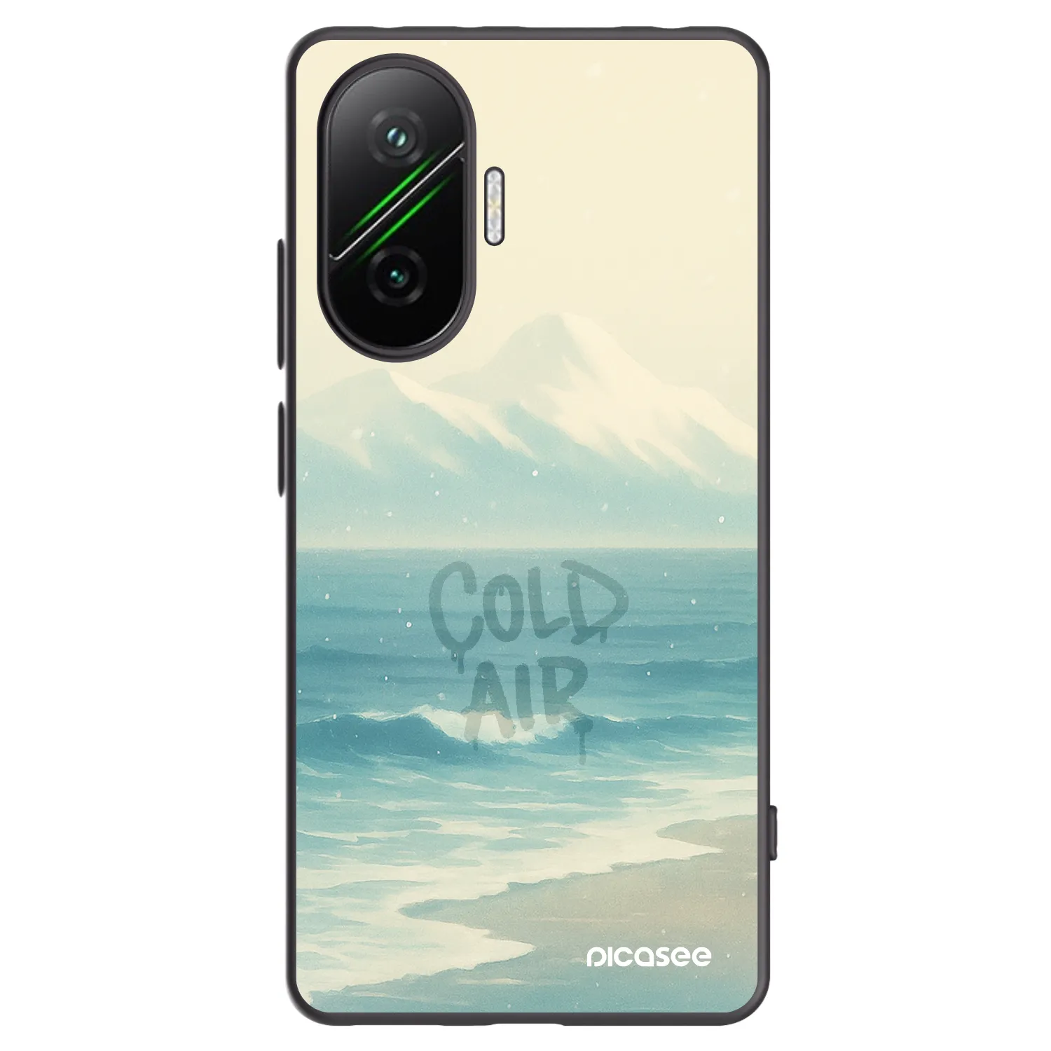 Picasee silikonowe czarne etui na Xiaomi Poco F7 Pro 5G - COLD AIR