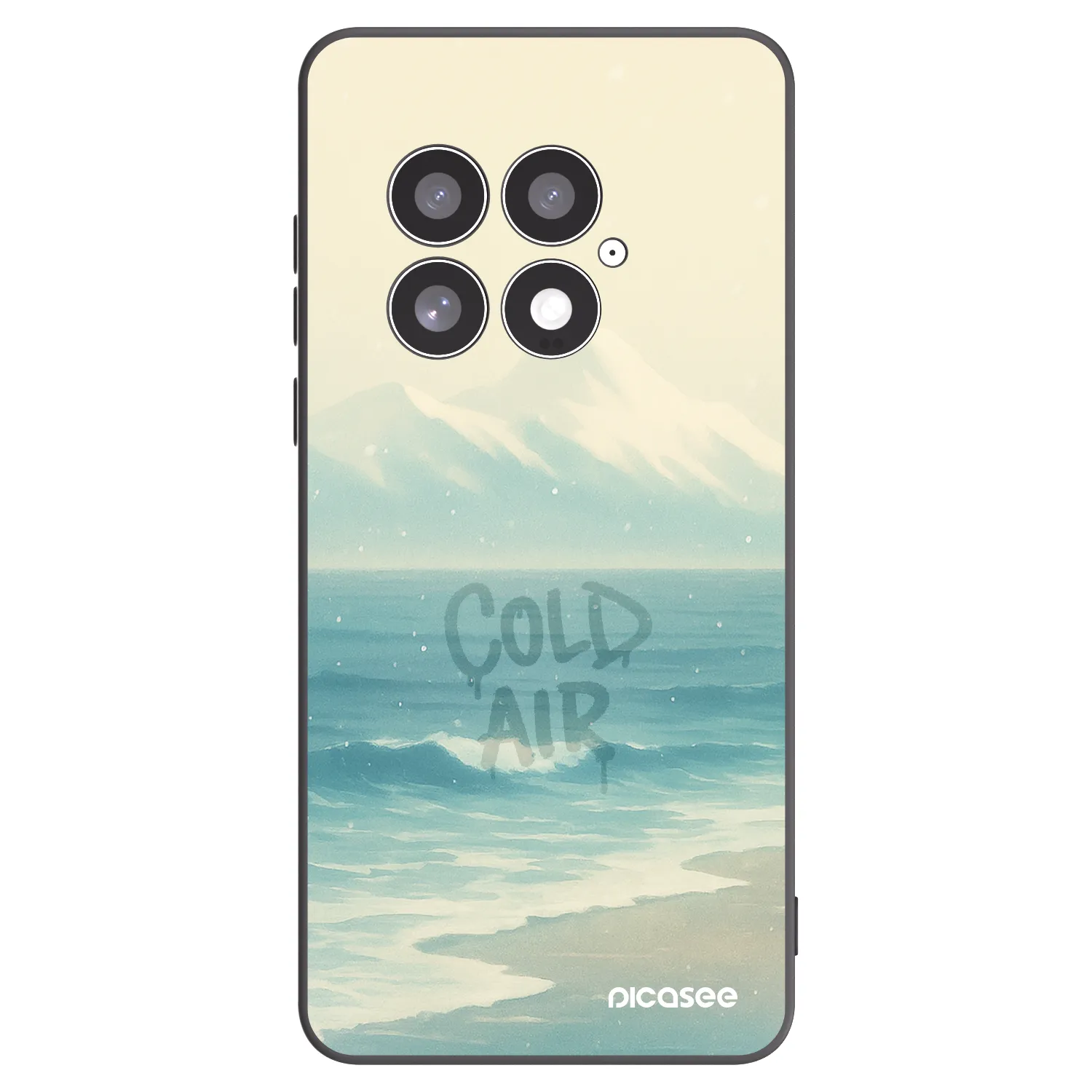 Picasee silikonowe czarne etui na OnePlus 13 5G - COLD AIR