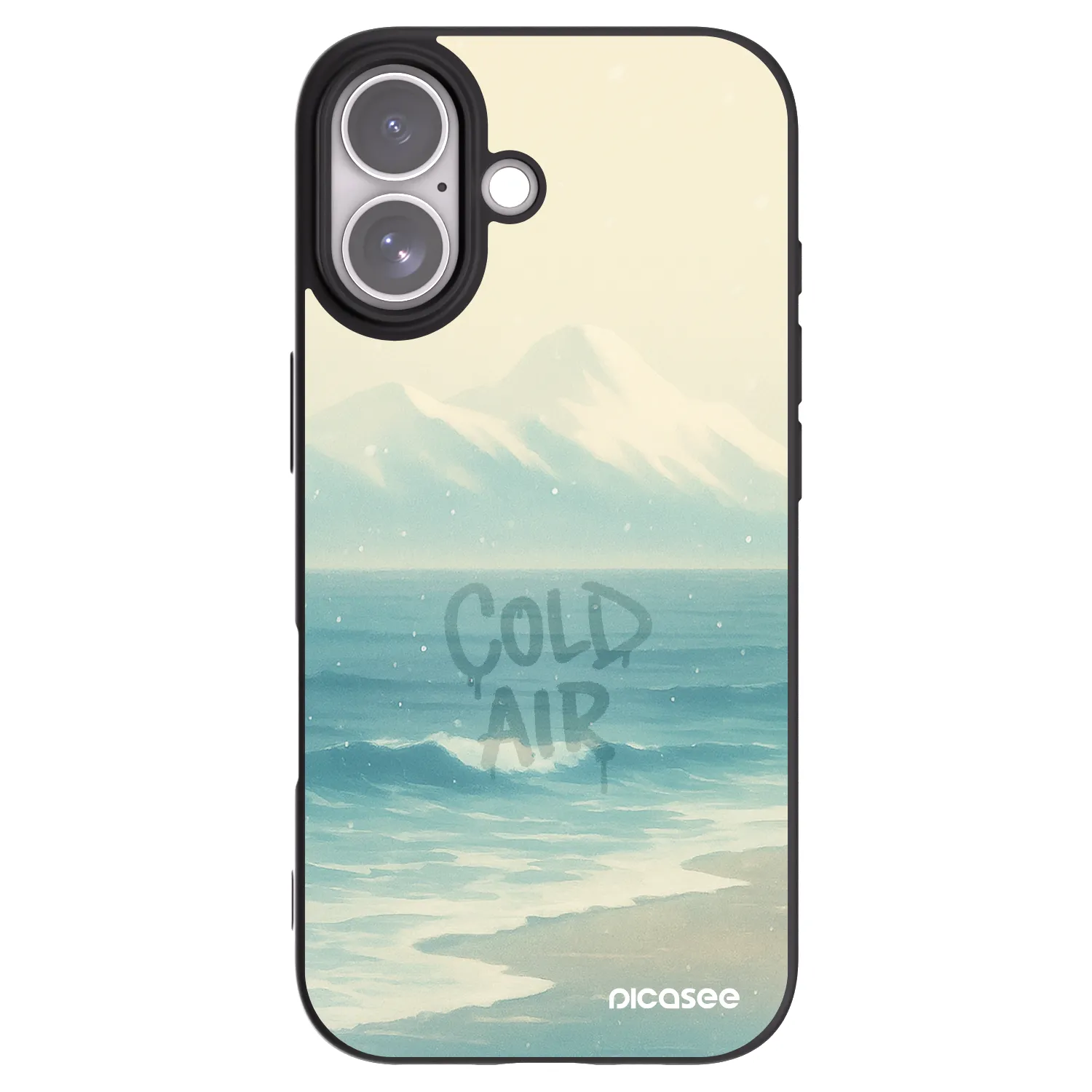 Picasee silikonowe czarne etui na Apple iPhone 17 - COLD AIR