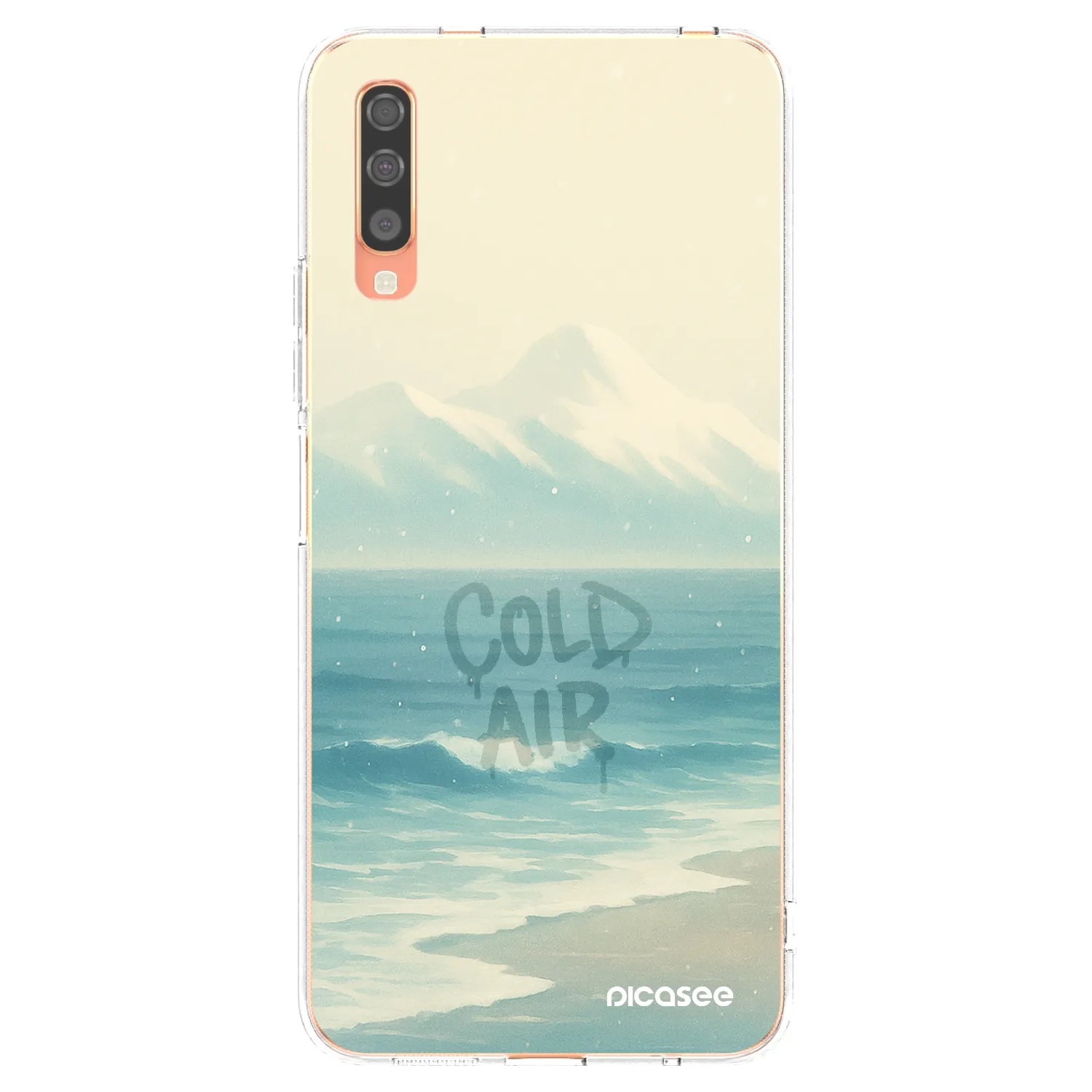 Picasee silikonowe przeźroczyste etui na Samsung Galaxy A70 A705F - COLD AIR