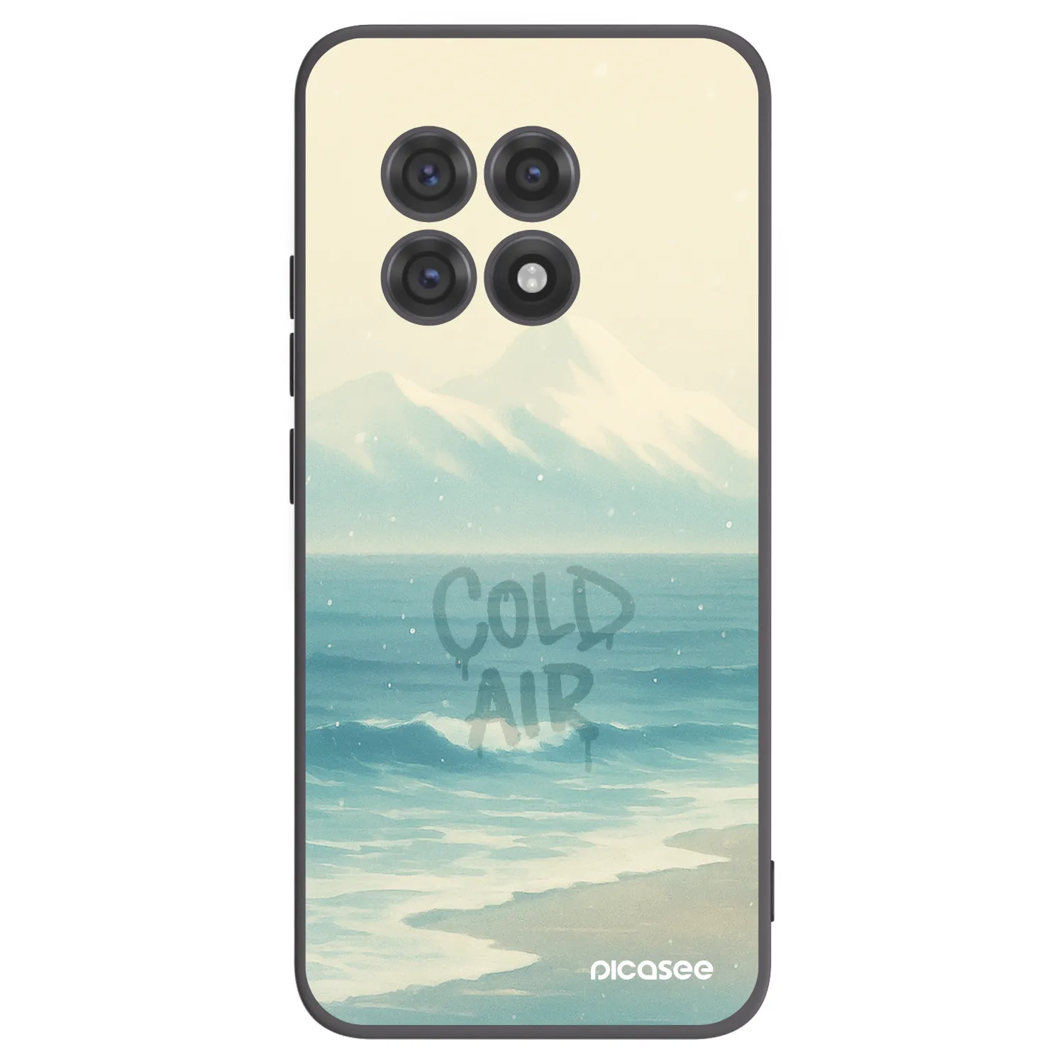 Picasee silikonowe czarne etui na OnePlus 13R 5G - COLD AIR