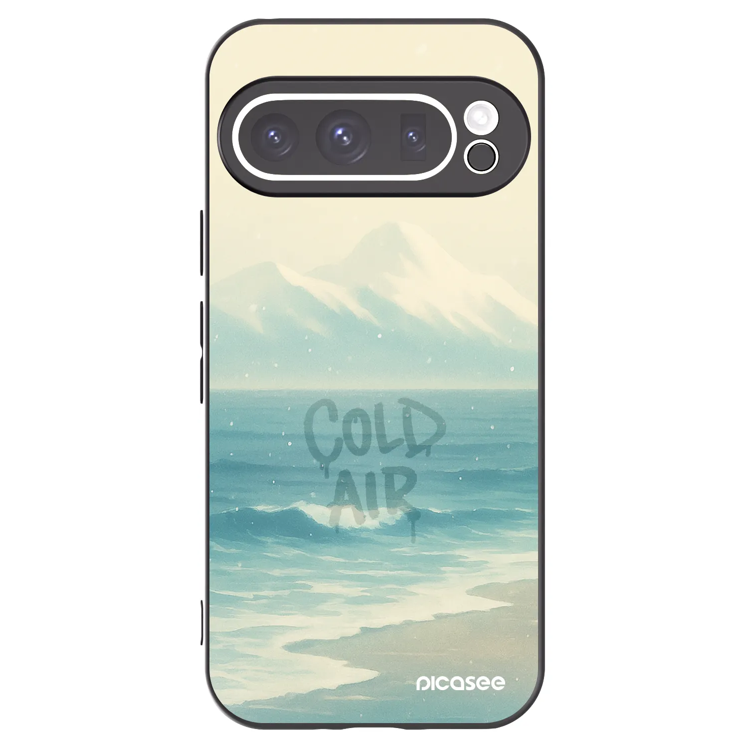 Picasee silikonowe czarne etui na Google Pixel 9 Pro XL - COLD AIR