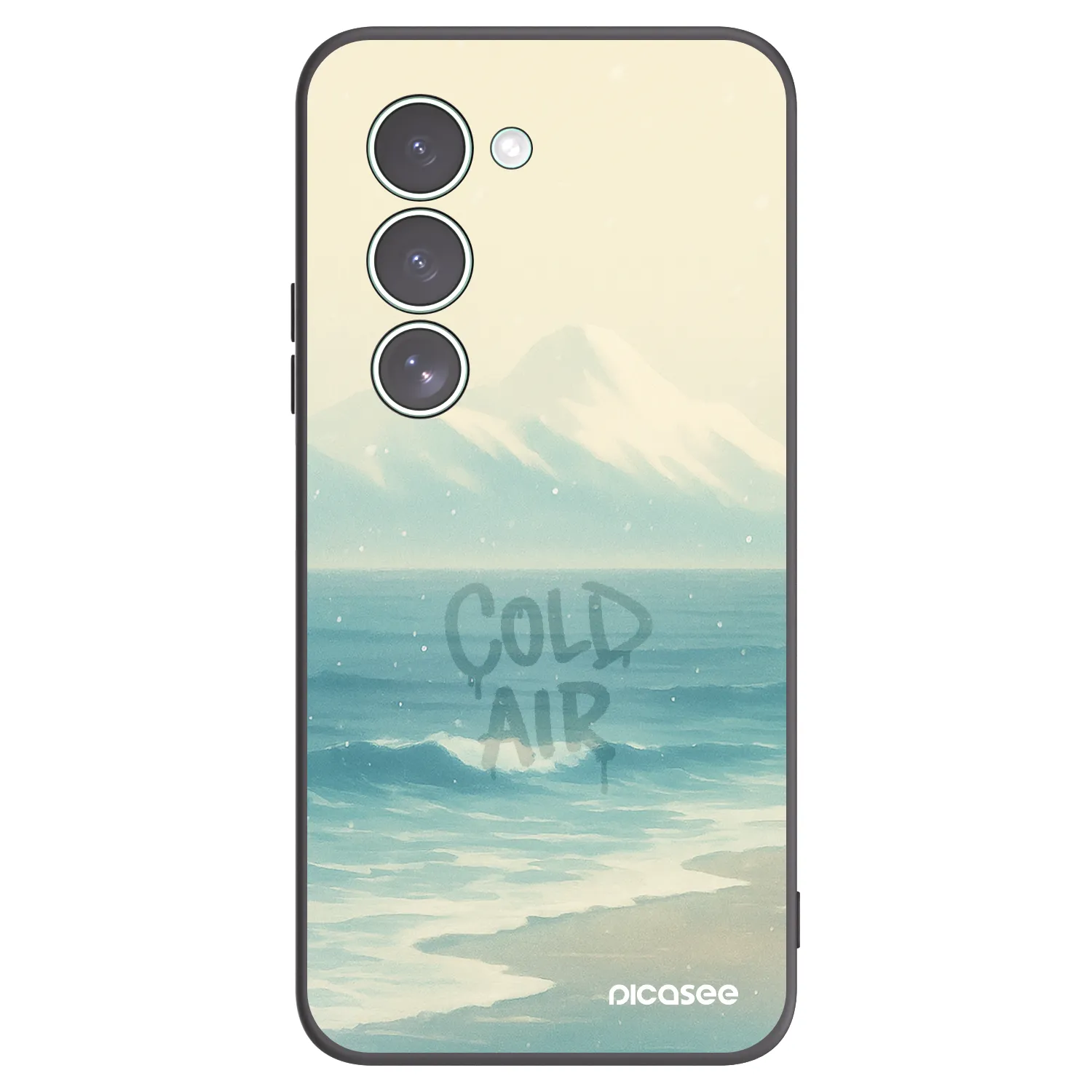 Picasee silikonowe czarne etui na Xiaomi Redmi 15 5G - COLD AIR